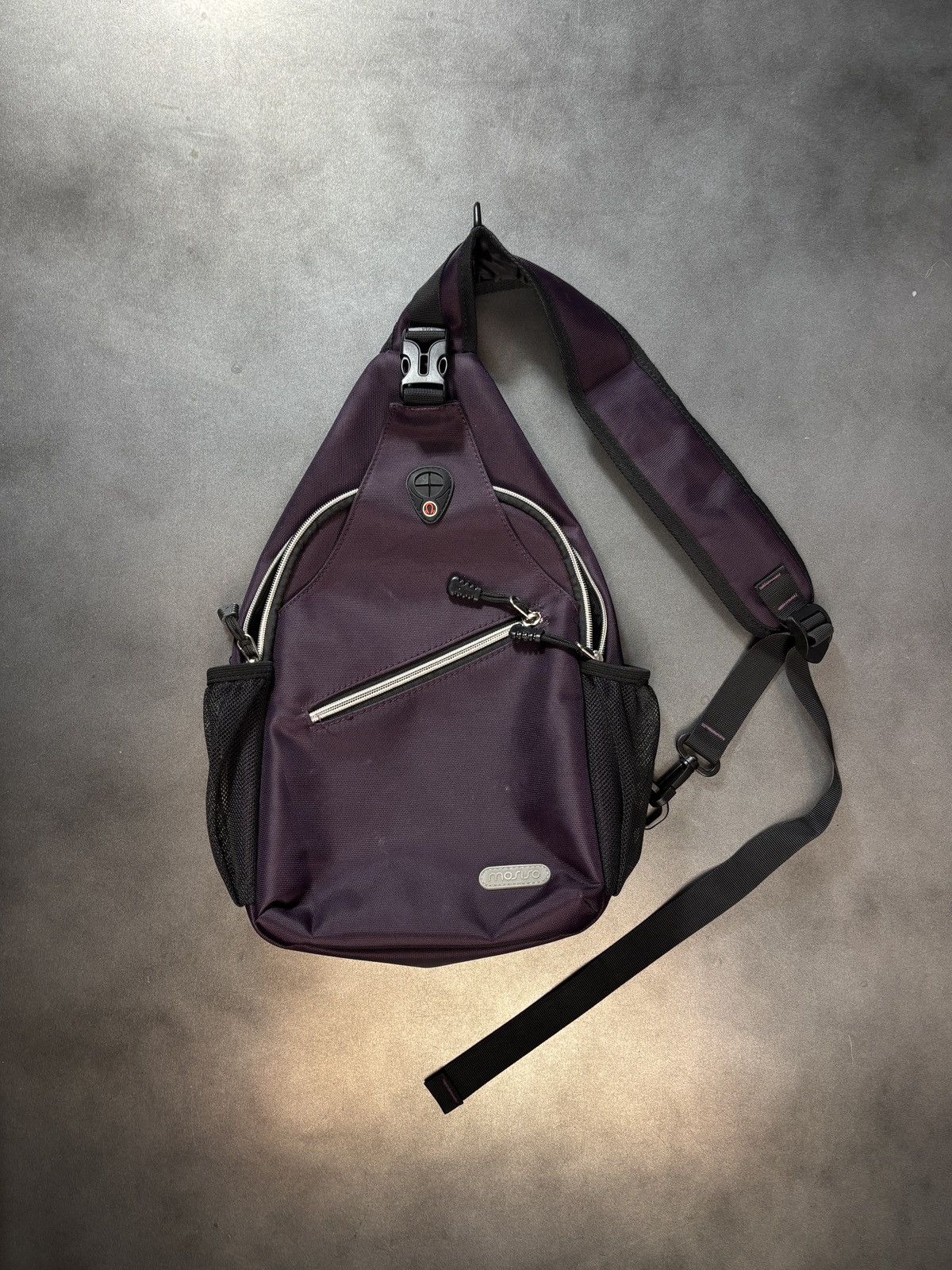 Vintage 2000s Vintage Nylon Crossbody Messenger Plum Purple Prada Size ONE SIZE - 18 Thumbnail