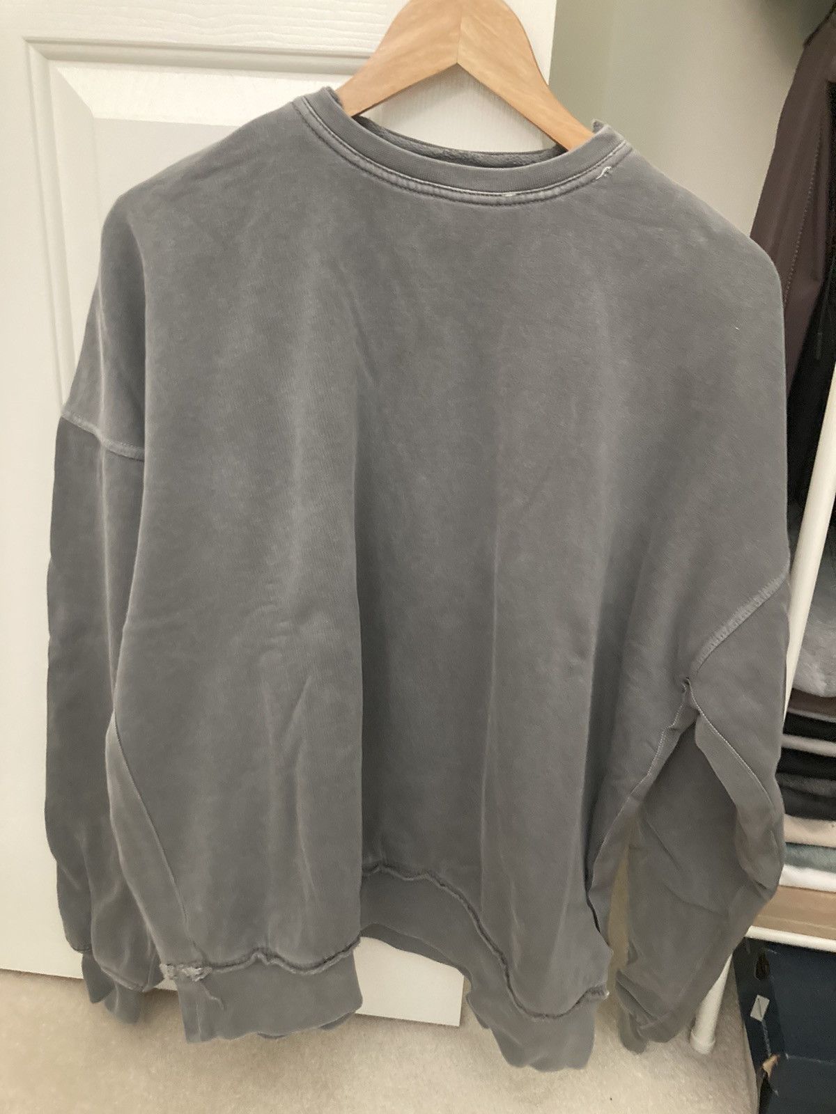 image of Haider Ackermann Grey Perth Sweatshirt Re-Issue, Men's (Size XS)