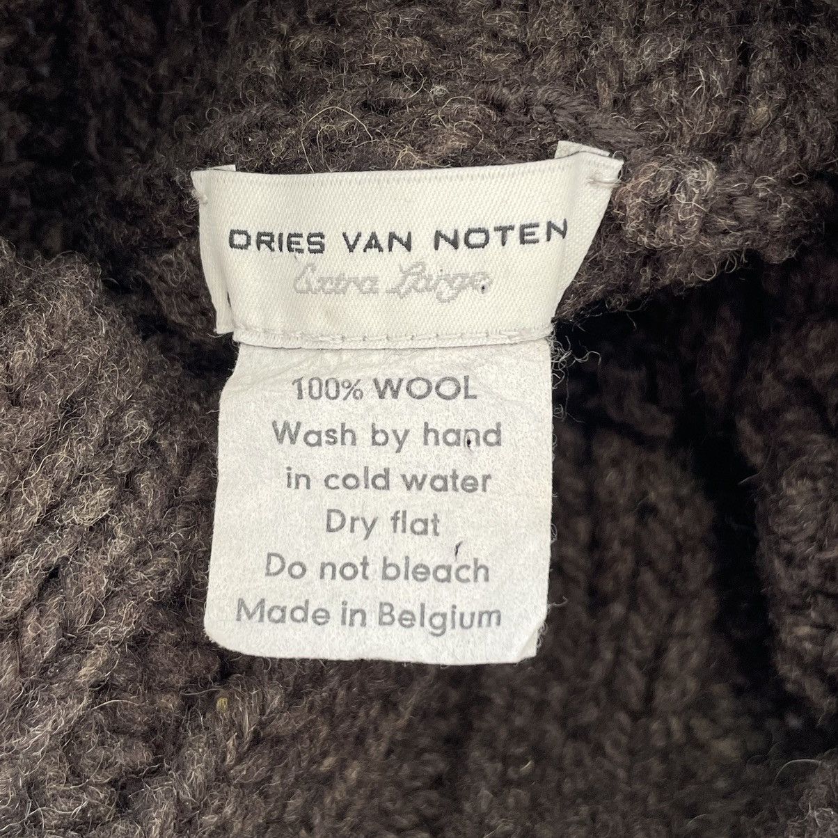 Dries Van Noten 3D Patterned Brown Wool Sweater Size US XL / EU 56 / 4 - 3 Thumbnail