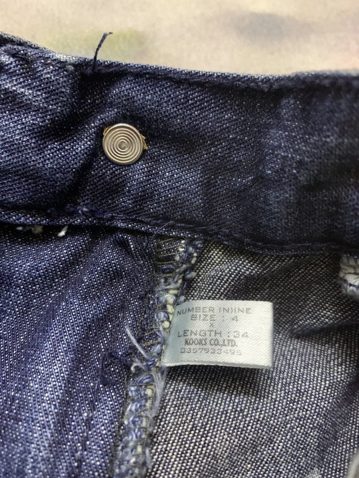 Number (N)ine Number (N)ine Distressed Paint Splatter Denim Size US 31 - 14 Thumbnail