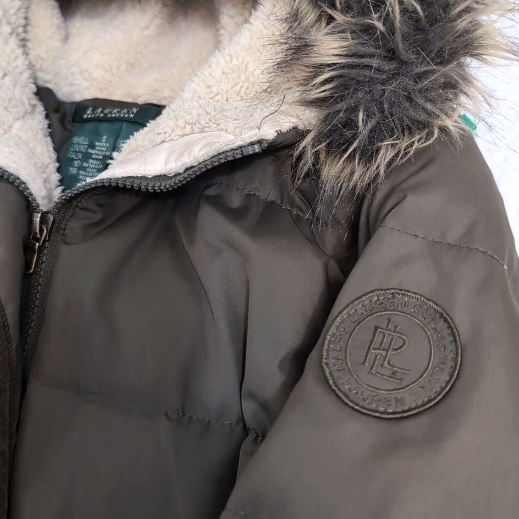 Ralph Lauren VTG Ralph Lauren LRL Puffer Down filled Green Parka Jacket Pockets Logo Fur Coat Women S Green Puffer Jacket Womens Lvrl? Size S / US 4 / IT 40 - 3 Thumbnail