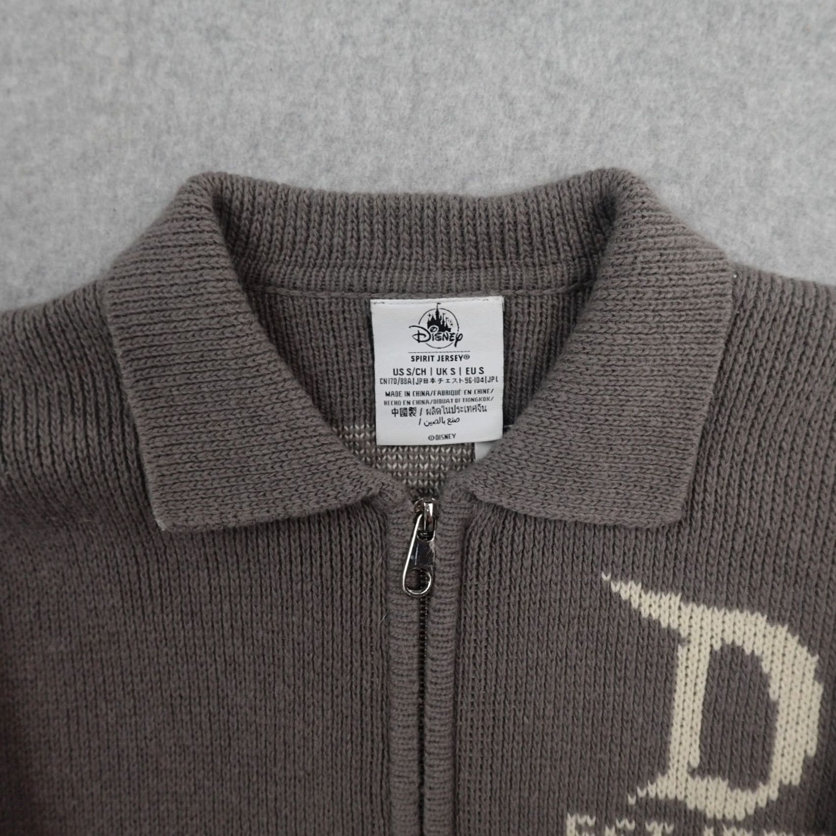 Disney Disney Spirit Jersey Sweater Shirt Mickey Mouse Gray Small Men Boys Jacket Knit Zip Full Zip Vintage (if applicable) Size US S / EU 44-46 / 1 - 4 Thumbnail
