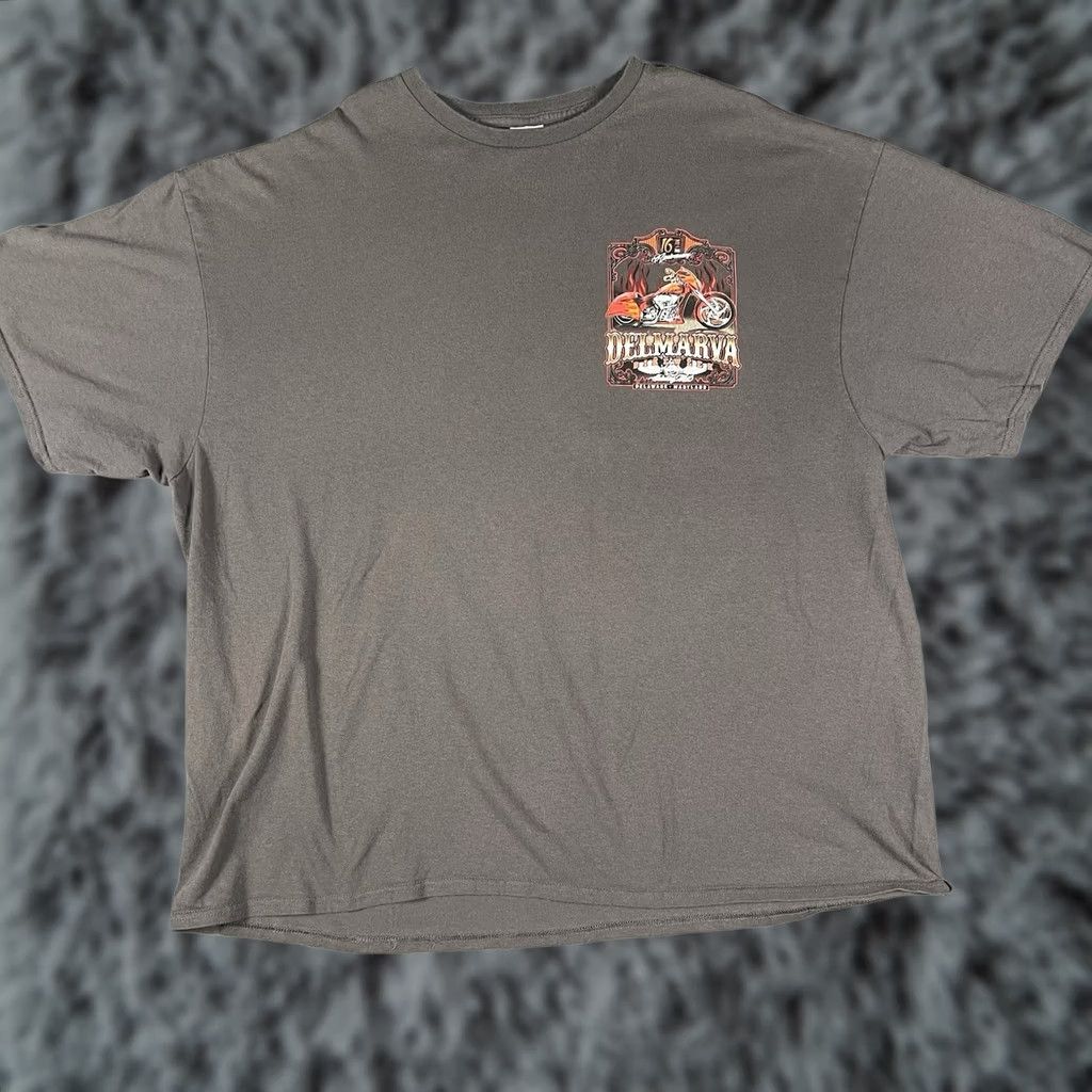 Vintage VINTAGE Del Marva Bike Week 2016 T Shirt 3XL Gray Motorcycle Repair Chopper Biker Wear Size US XXL / EU 58 / 5 - 1 Thumbnail