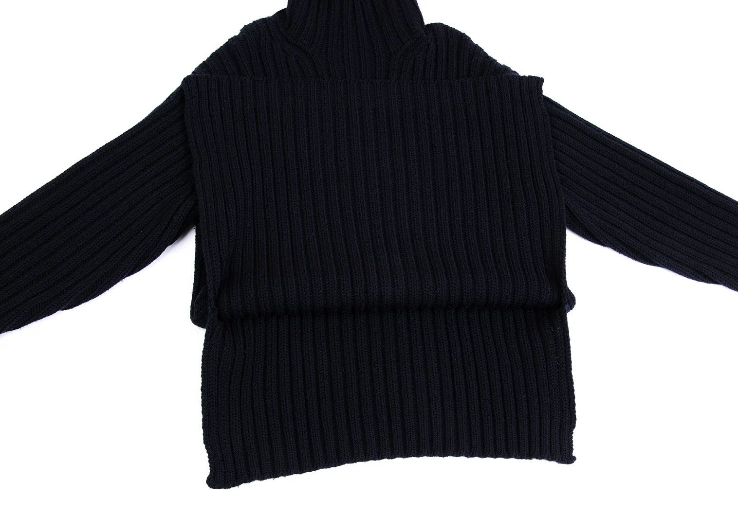 Yohji Yamamoto Yohji Yamamoto Wool Turtleneck Sweater Navy M Size US M / EU 48-50 / 2 - 8 Thumbnail
