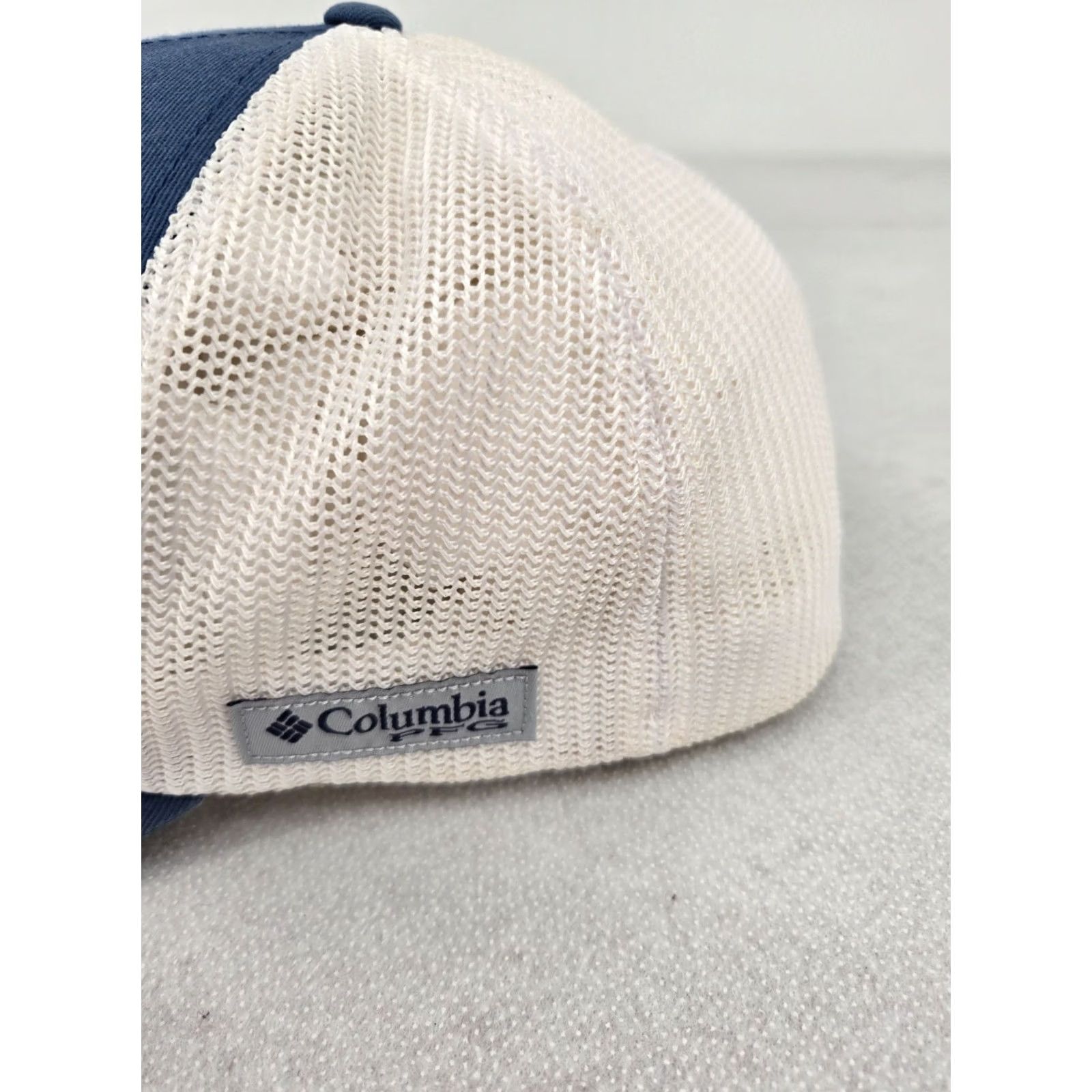 Vintage Columbia Hat Cap L/XL Blue Red Fitted Flexfit PFG Fishing USA Flag Outdoors Mens Size ONE SIZE - 6 Thumbnail