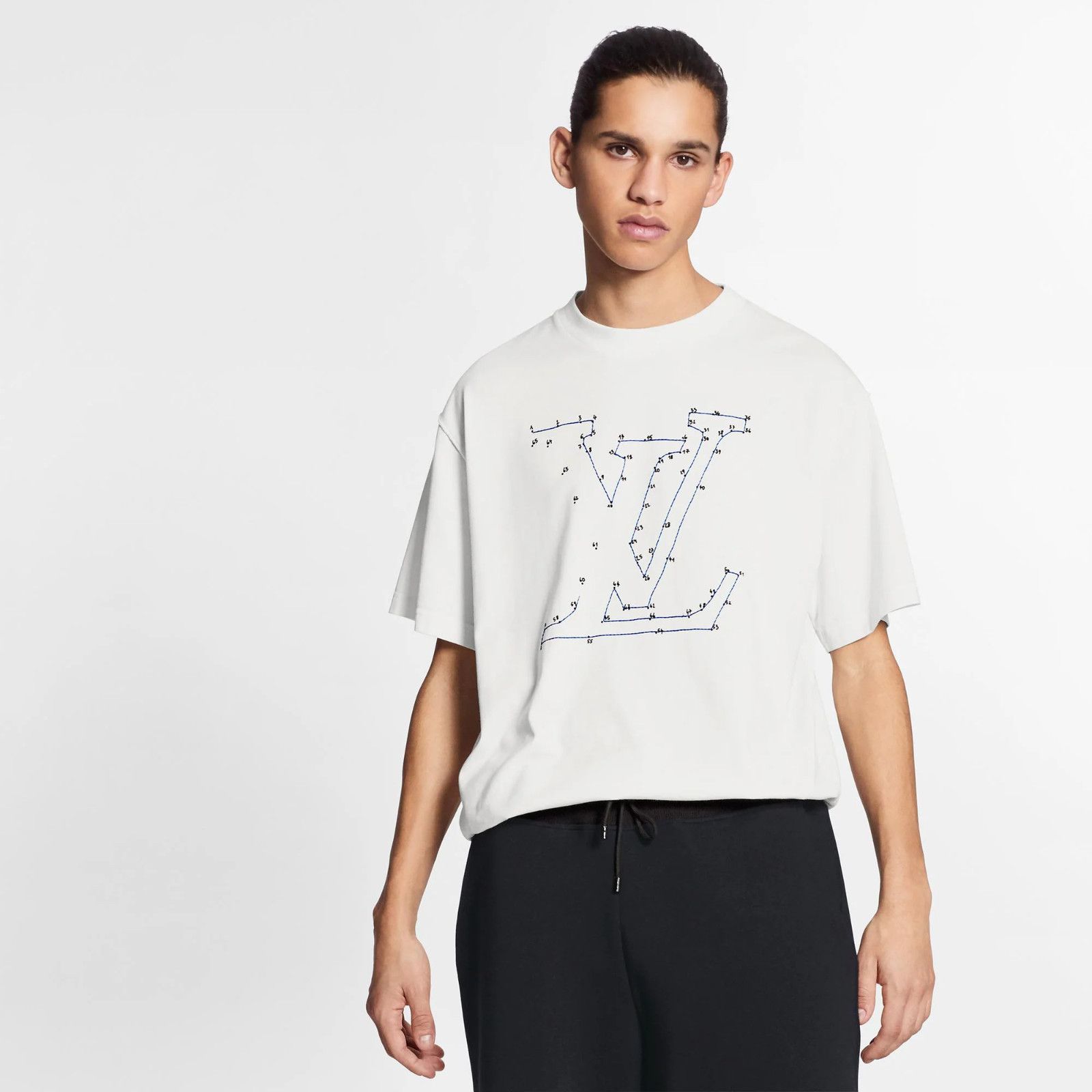 Louis Vuitton Louis Vuitton Stitch Embroidery Logo Short Sleeve T-Shirt M Size US M / EU 48-50 / 2 - 5 Thumbnail
