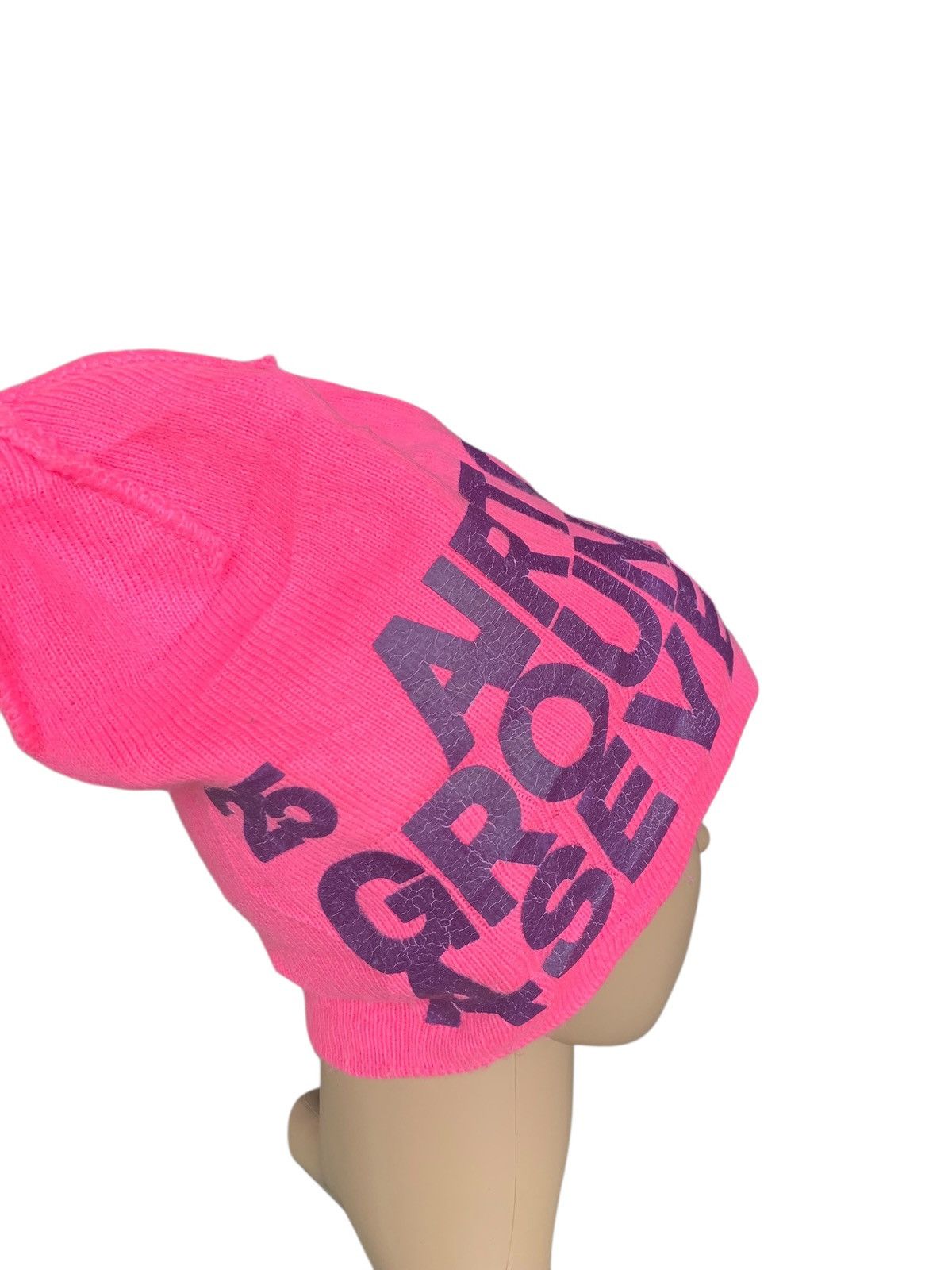 Japanese Brand × Kapital × Vintage Pink Knitt Beanie Hat Style Size ONE SIZE - 8 Thumbnail
