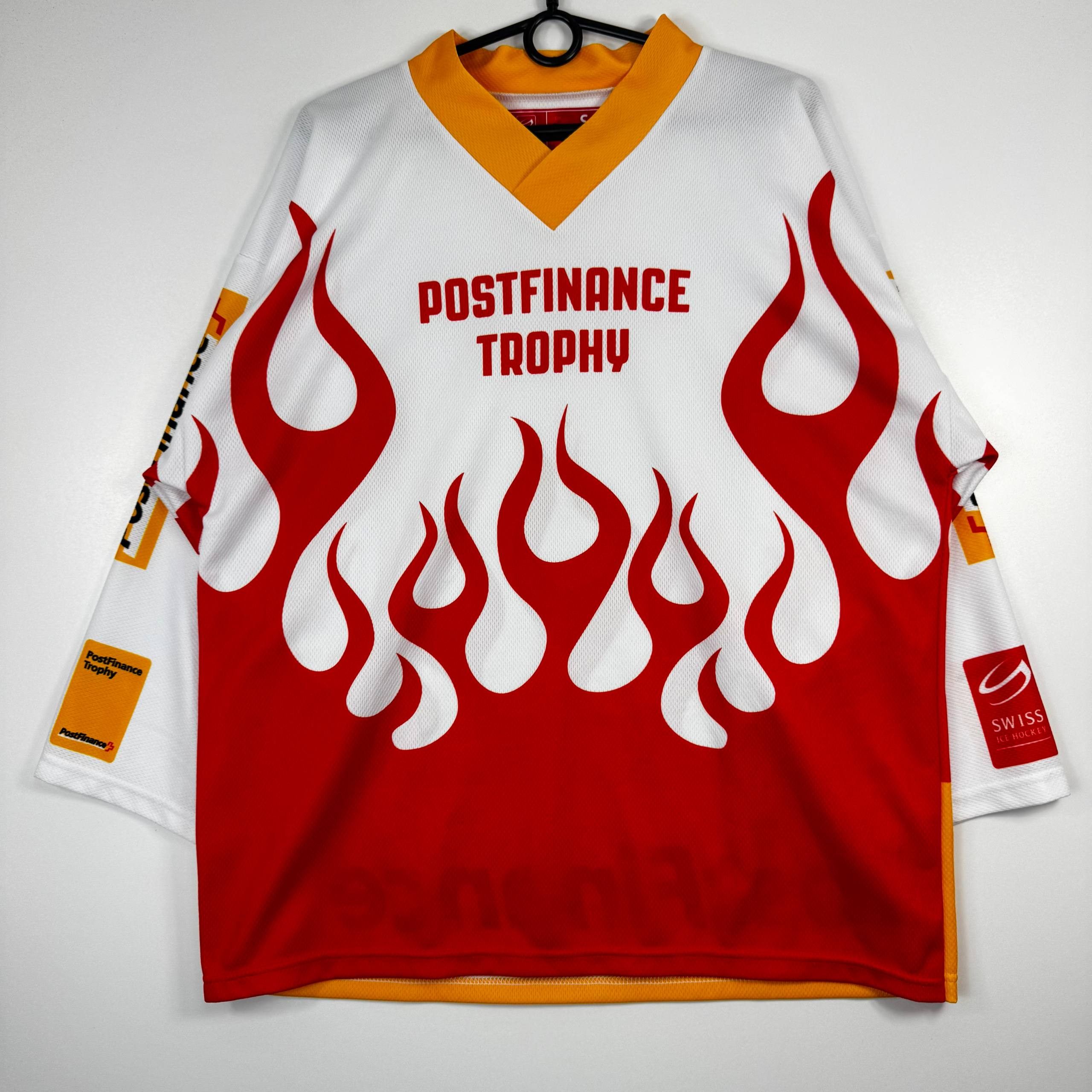 Other Swiss Ice Hockey Jersey Post Finance Trophy Ochsner Flame S Size US S / EU 44-46 / 1 - 1 Thumbnail