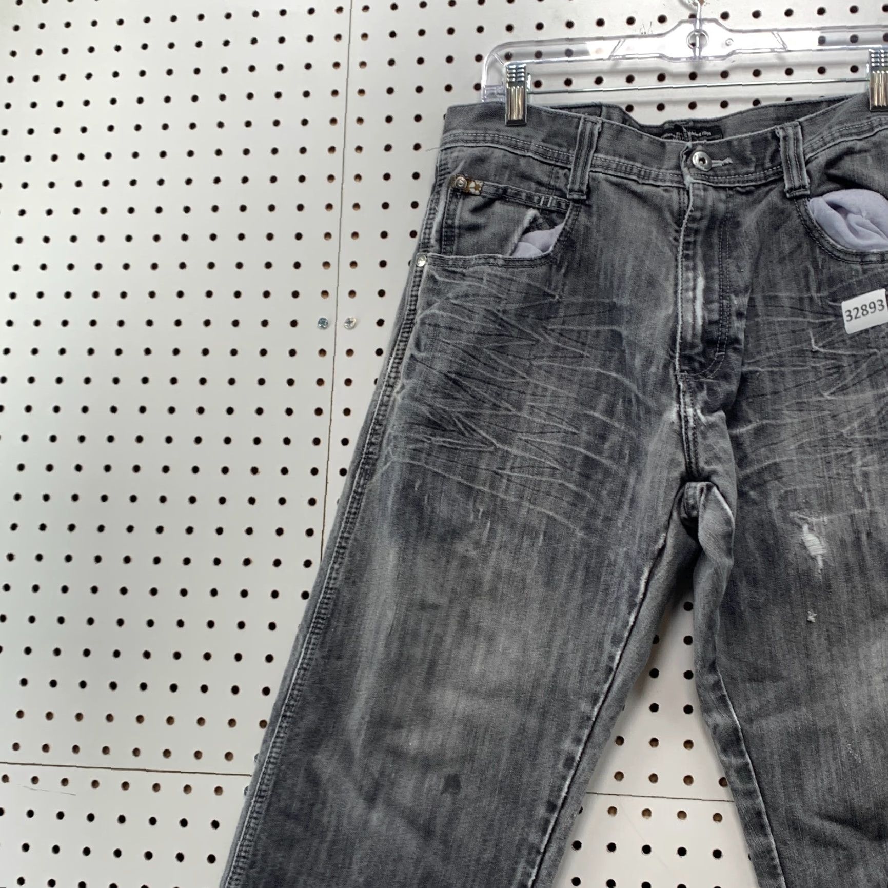 Southpole VINTAGE Southpole Jeans Denim Black 33x28 Mens Hip Hop Straight Y2K Skater Size US 33 - 4 Thumbnail