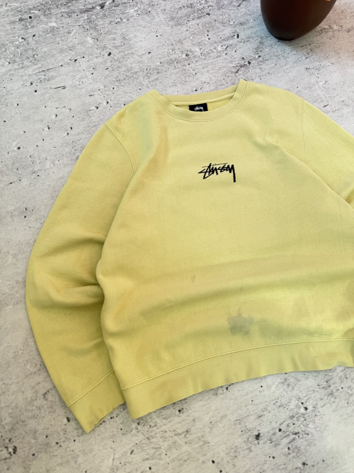 Stussy × Vintage STUSSY CENTER HAFT LOGO OVERSIZE BAGGY FIT SWEATSHIRT Size US M / EU 48-50 / 2 - 2 Thumbnail