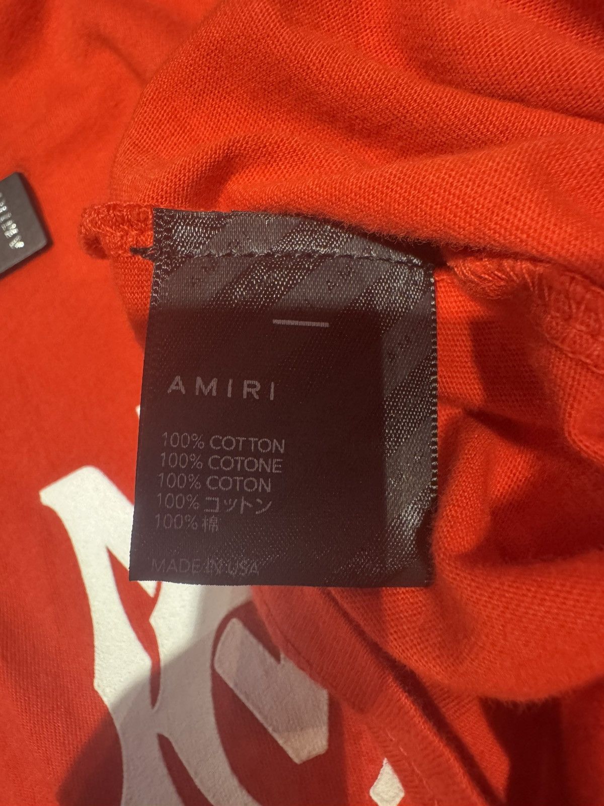 Amiri Amiri Core Logo Red Tee Size US M / EU 48-50 / 2 - 4 Thumbnail