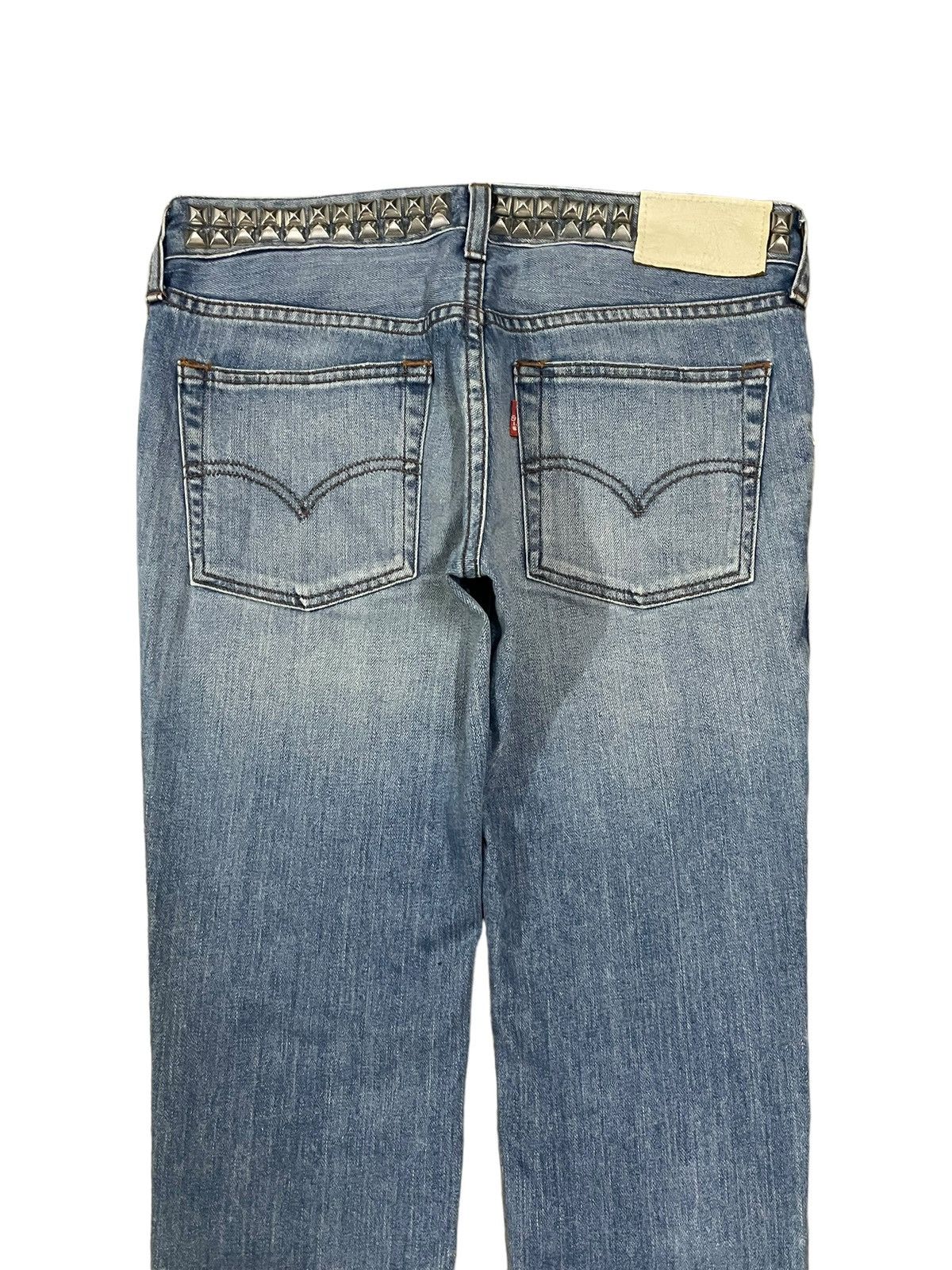 Levi's Vintage Levi’s Spiked Denim Distressed Punk Goth Style Jeans Size 29" - 9 Thumbnail