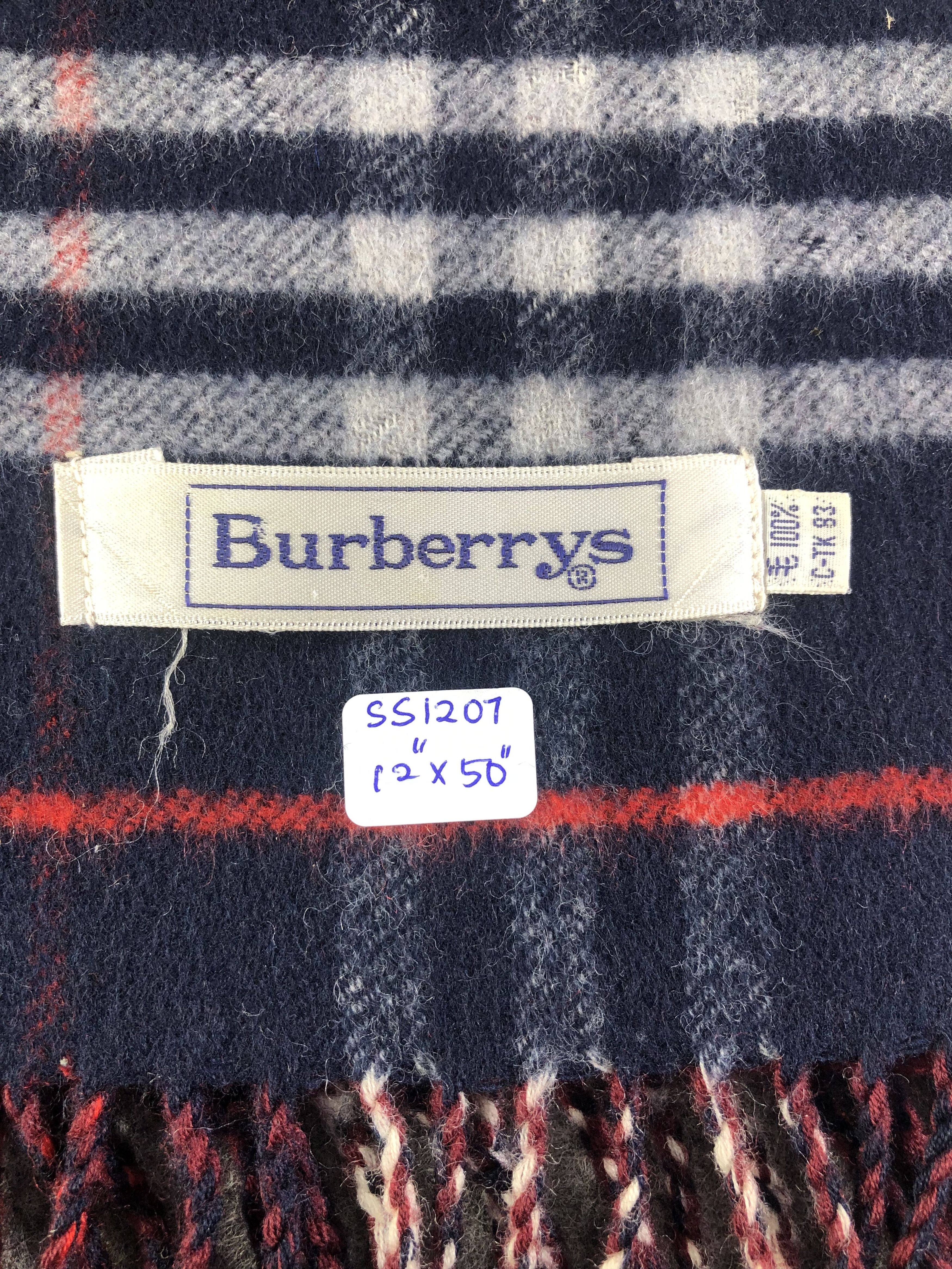 Burberry Burberry Blue Scarf / Muffler / Neckwear Size ONE SIZE - 3 Thumbnail