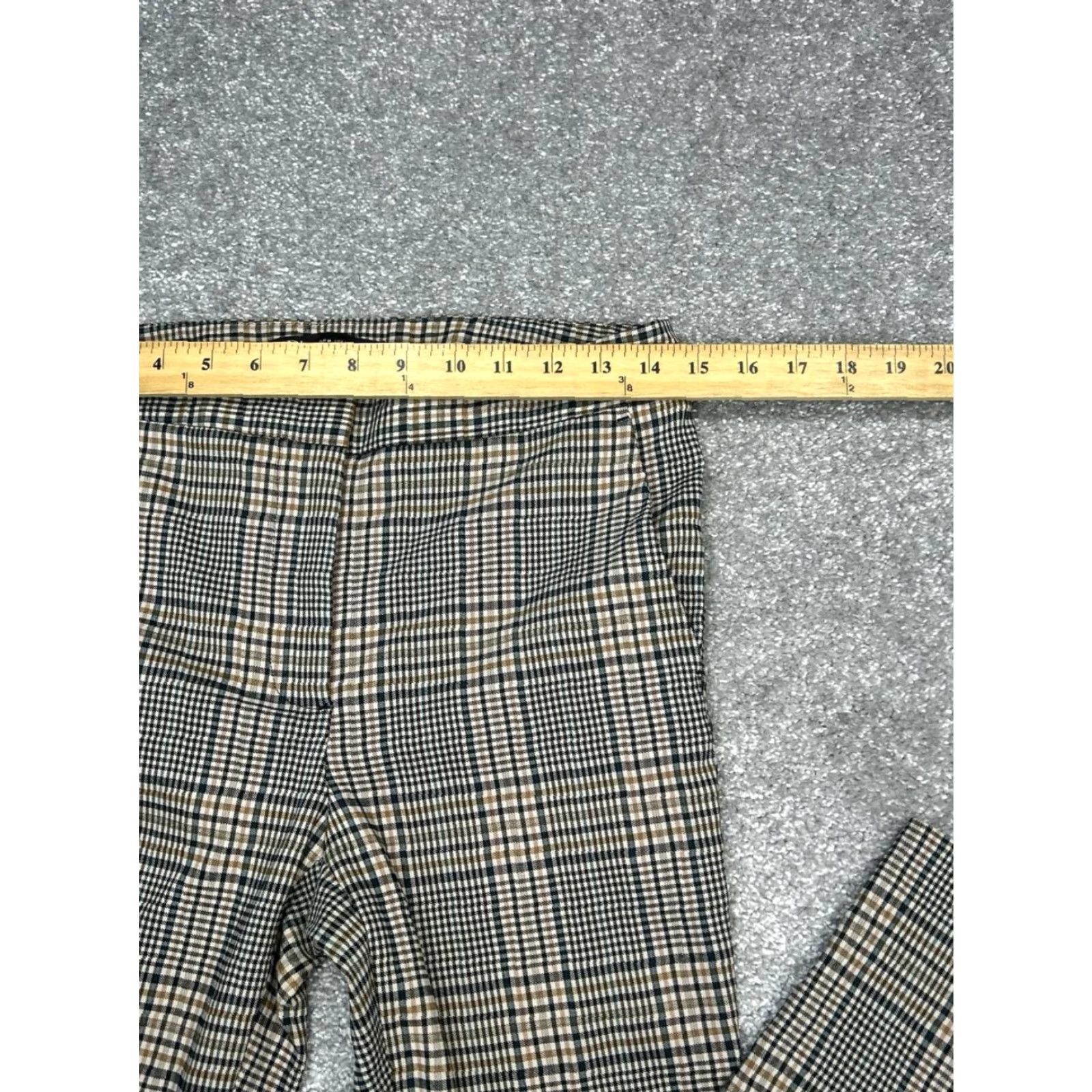 Zara Zara Dress Pants Womens M Multicolor Plaid Flannel Mid Rise Skinny Leg Dress Pants City Modern Casual Formal Size 32" / US 10 / IT 46 - 6 Thumbnail