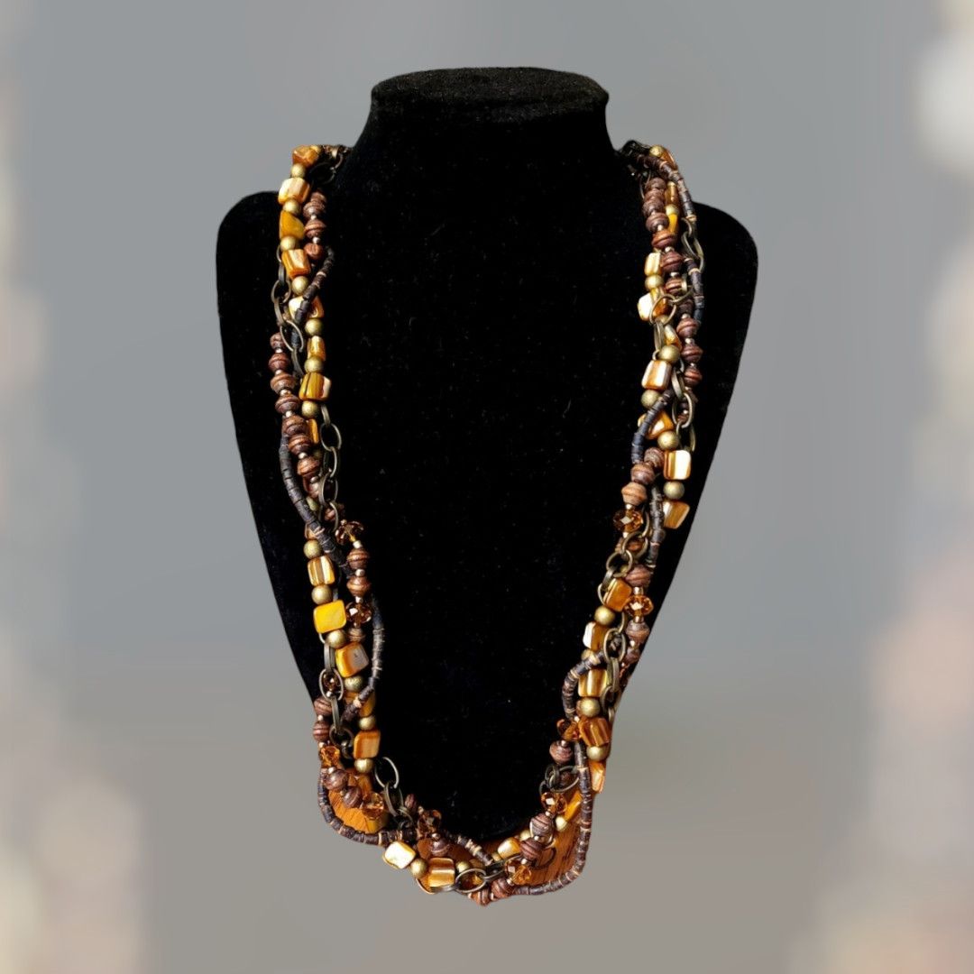 Other Cg 4 strands beaded necklace Size ONE SIZE - 1 Thumbnail