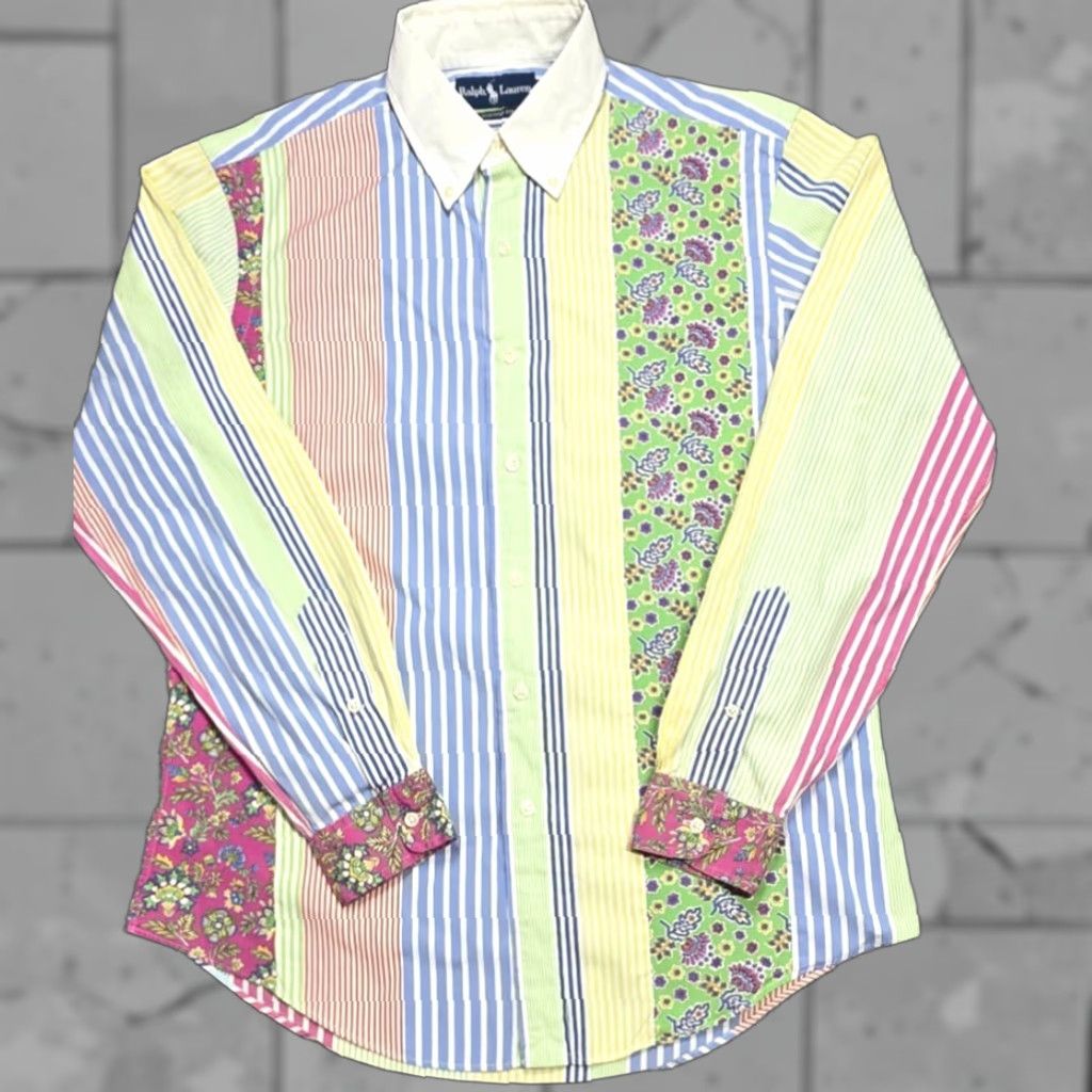 Polo Ralph Lauren VTG Ralph Lauren Polo Men M Patchwork Paisley Multicolor Button Up Rare Shirt Size US M / EU 48-50 / 2 - 1 Thumbnail