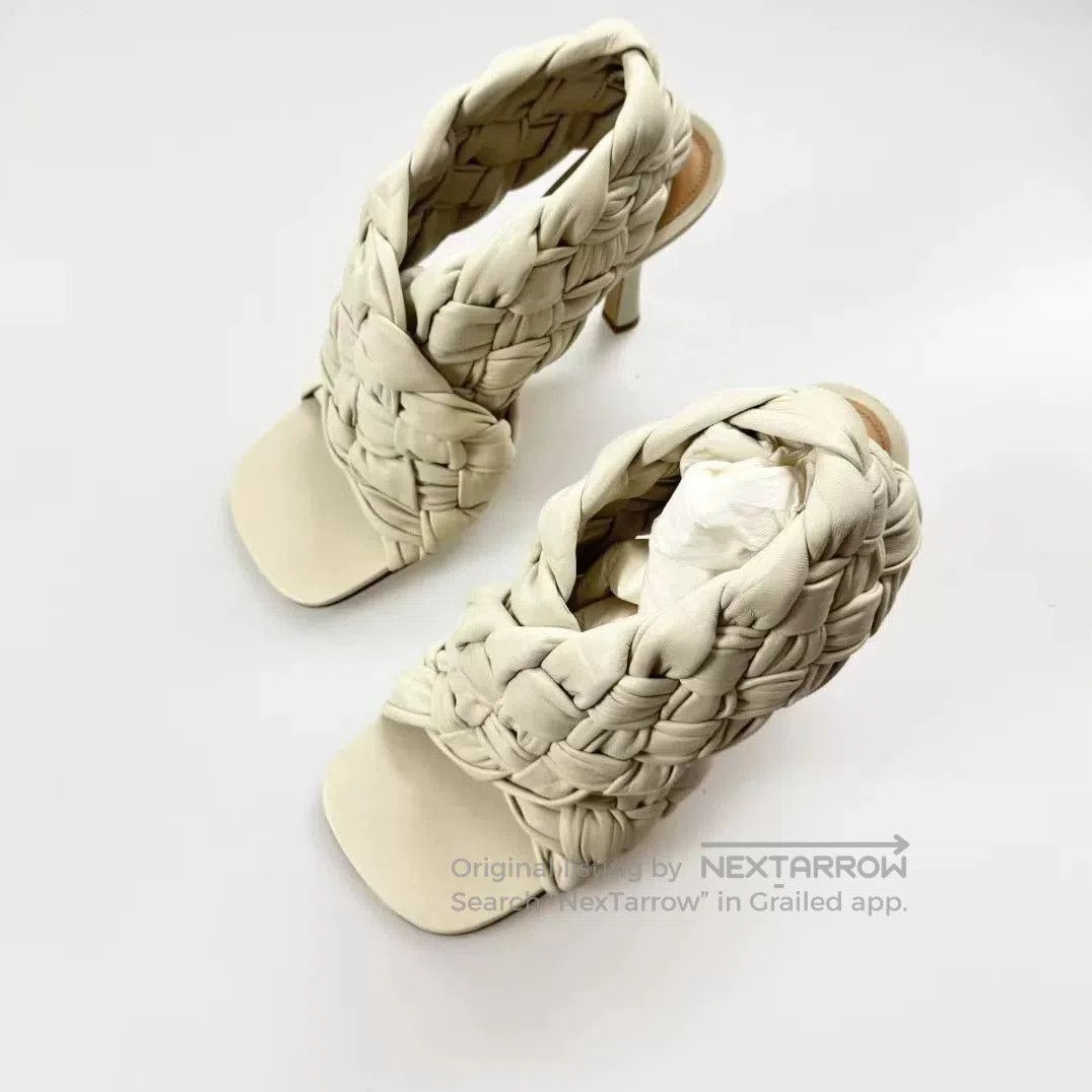 Bottega Veneta BV Woven High Heels. Size US 7 / IT 37 - 1 Thumbnail
