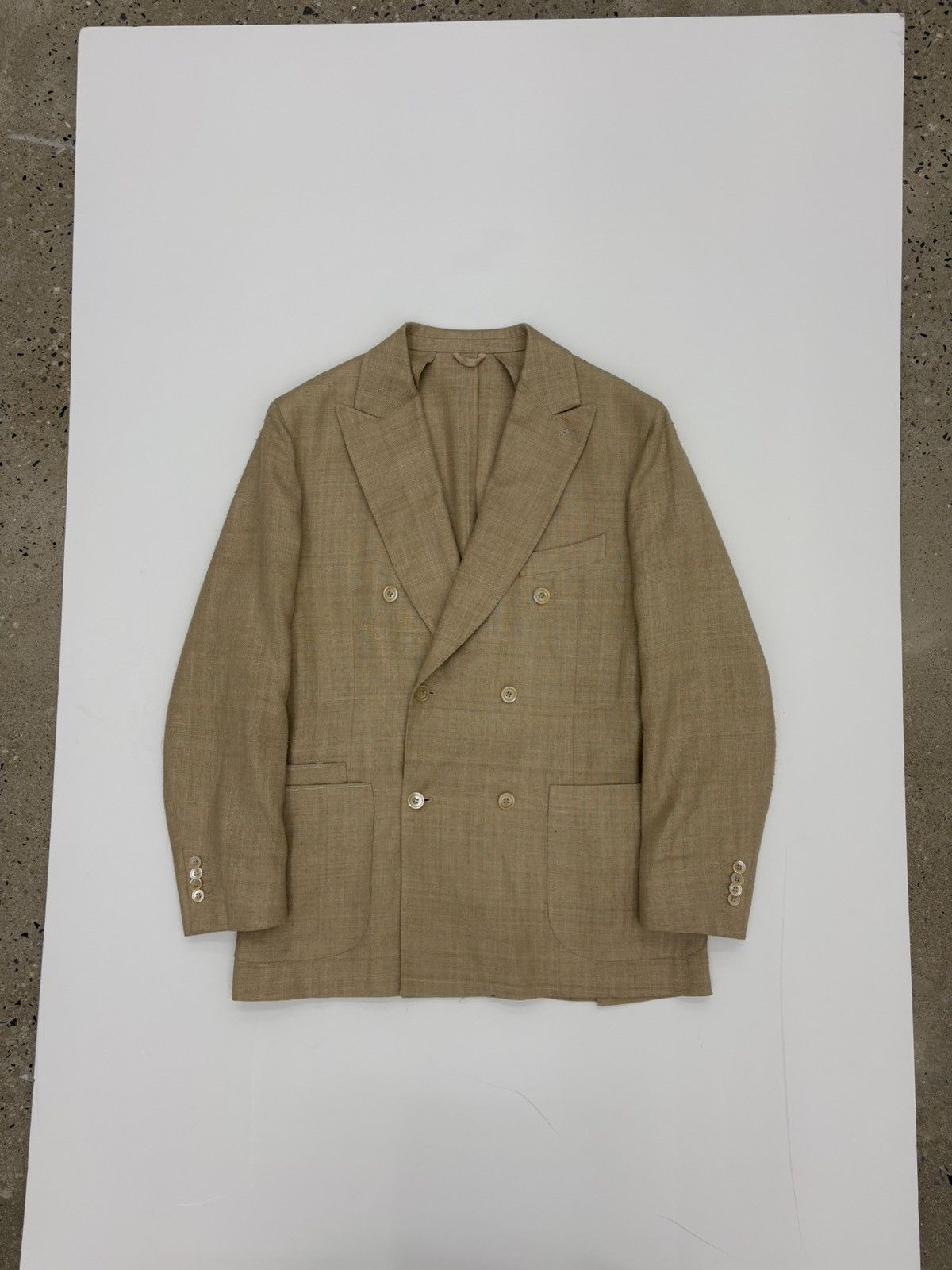 Drake's Drake's Double breasted Linen Jacket 50 Size 50R - 2 Thumbnail