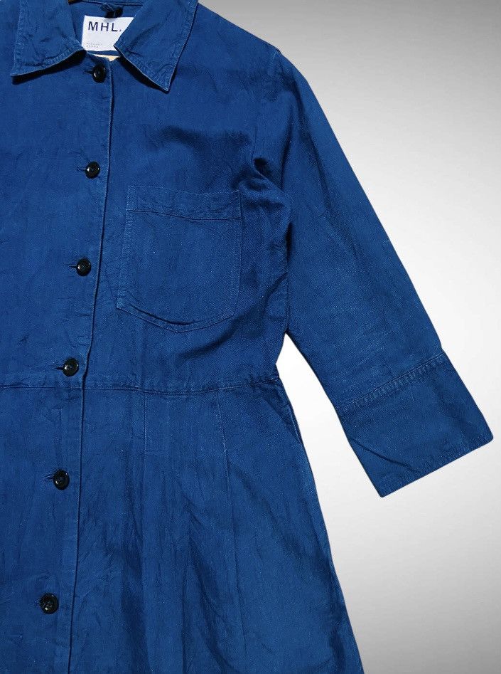 Margaret Howell Vintage Margaret Howell Navy Cotton Button-Down Dress Size M / US 6-8 / IT 42-44 - 7 Thumbnail