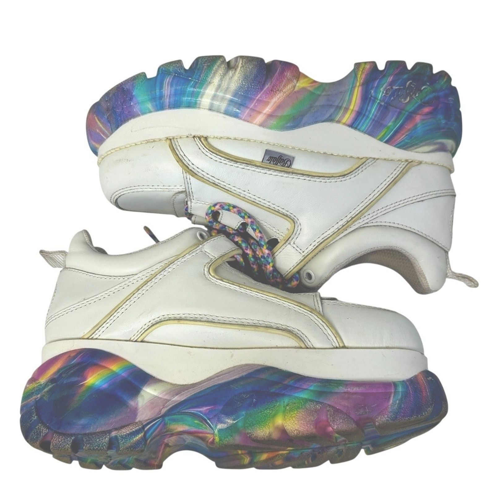Dolls Kill DOLLSKILL BUFFALO LONDON Rainbow Chunky Platform Sneakers 36 Size US 5.5 / IT 35.5 - 9 Thumbnail