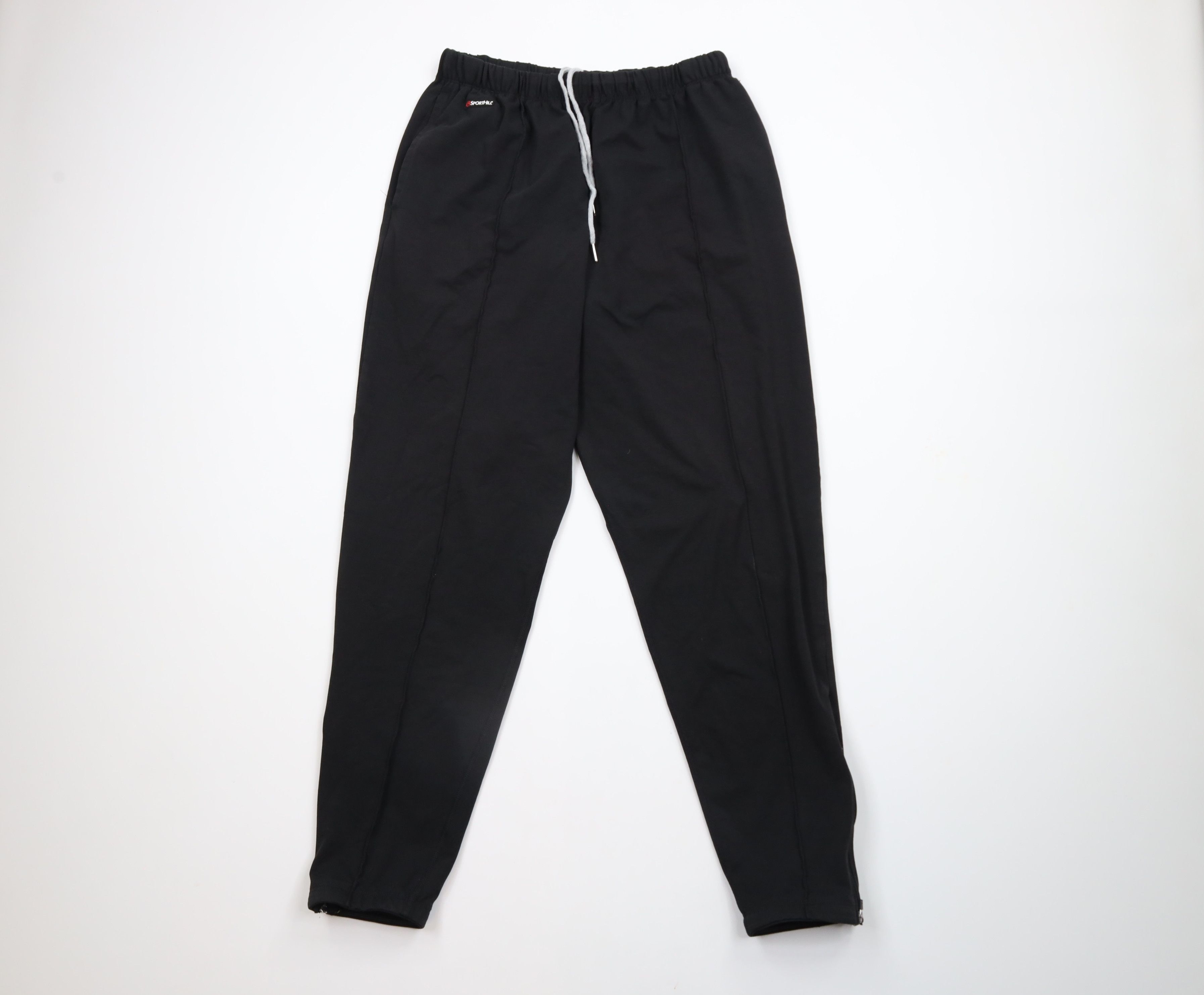 Vintage Vintage 90s Streetwear Stretch Cuffed Joggers Pants Black Size US 38 / EU 54 - 1 Thumbnail