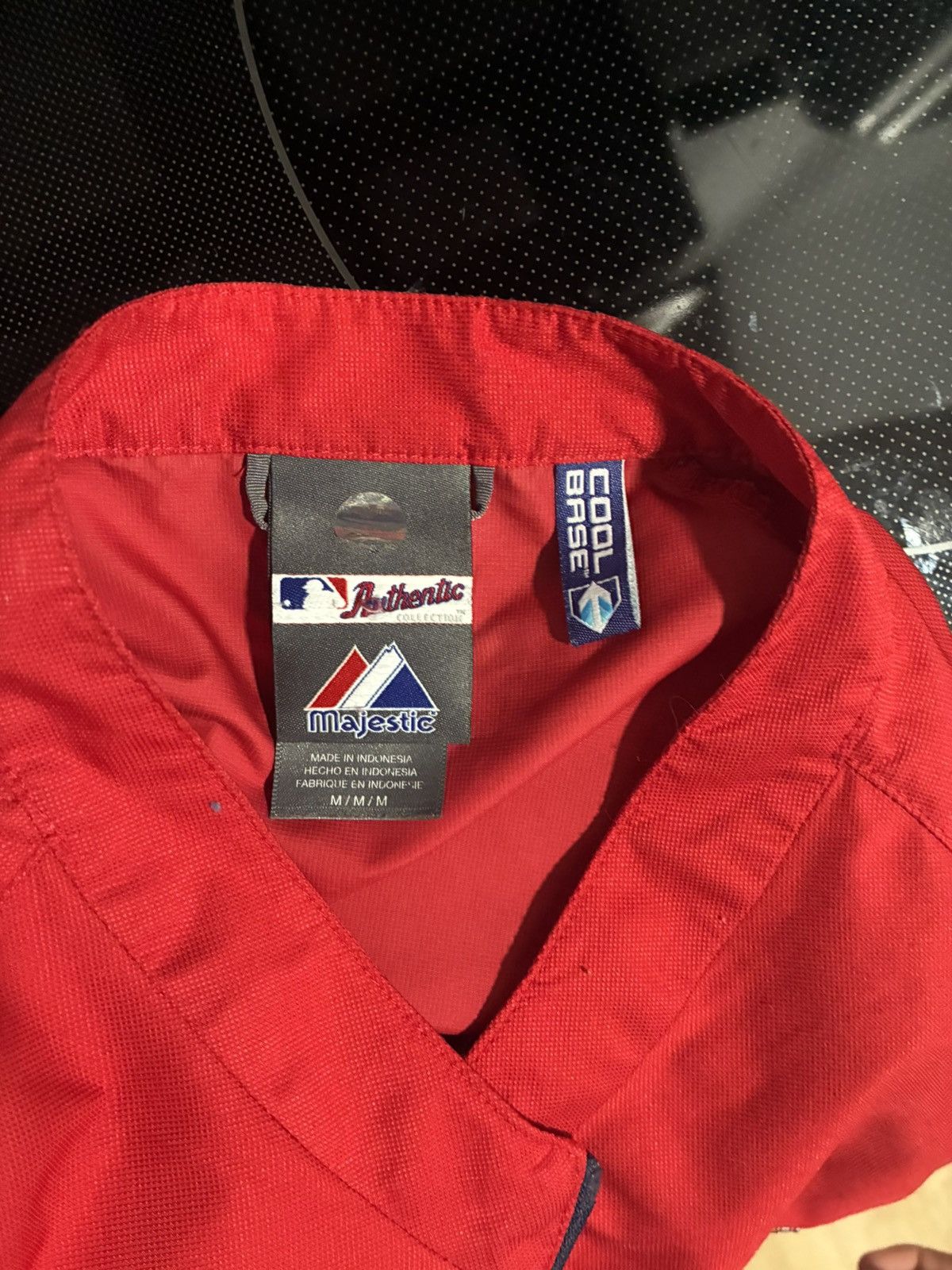 Majestic Red Washington Nationals quarter zip sweater - Size Medium Size US M / EU 48-50 / 2 - 3 Thumbnail
