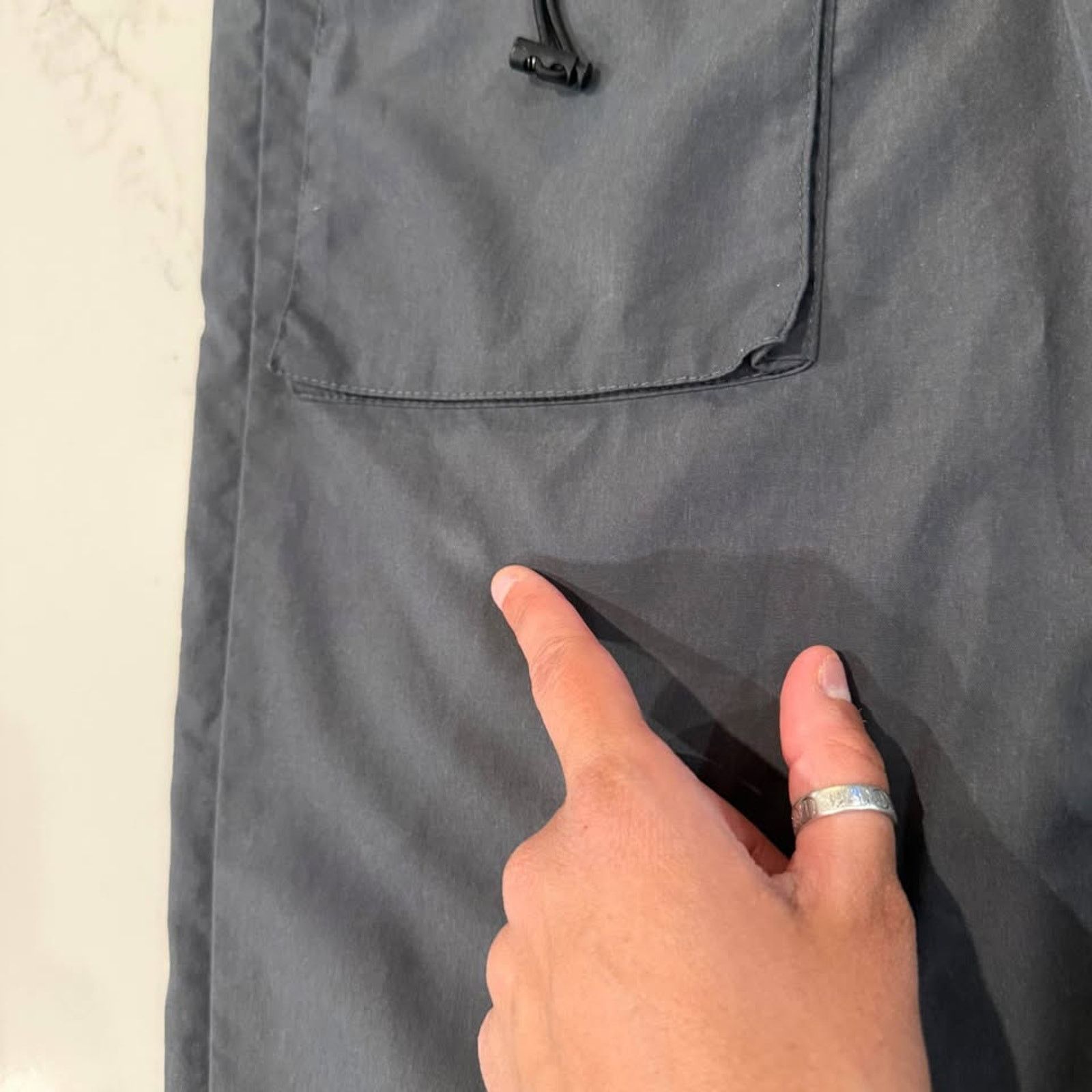 Shein SHEIN Casual Smile Drawstring Cargo Jogger Pants Mens Large Size US 36 / EU 52 - 3 Thumbnail