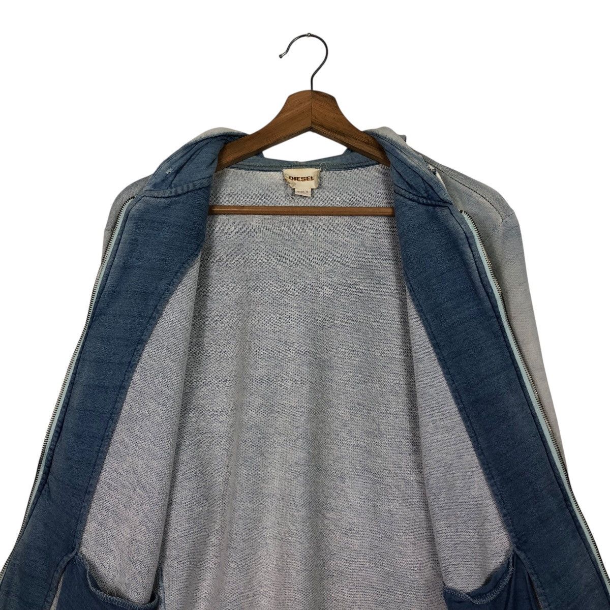 Diesel Diesel Washed Blue Full Zip Hoodie Size US S / EU 44-46 / 1 - 16 Thumbnail