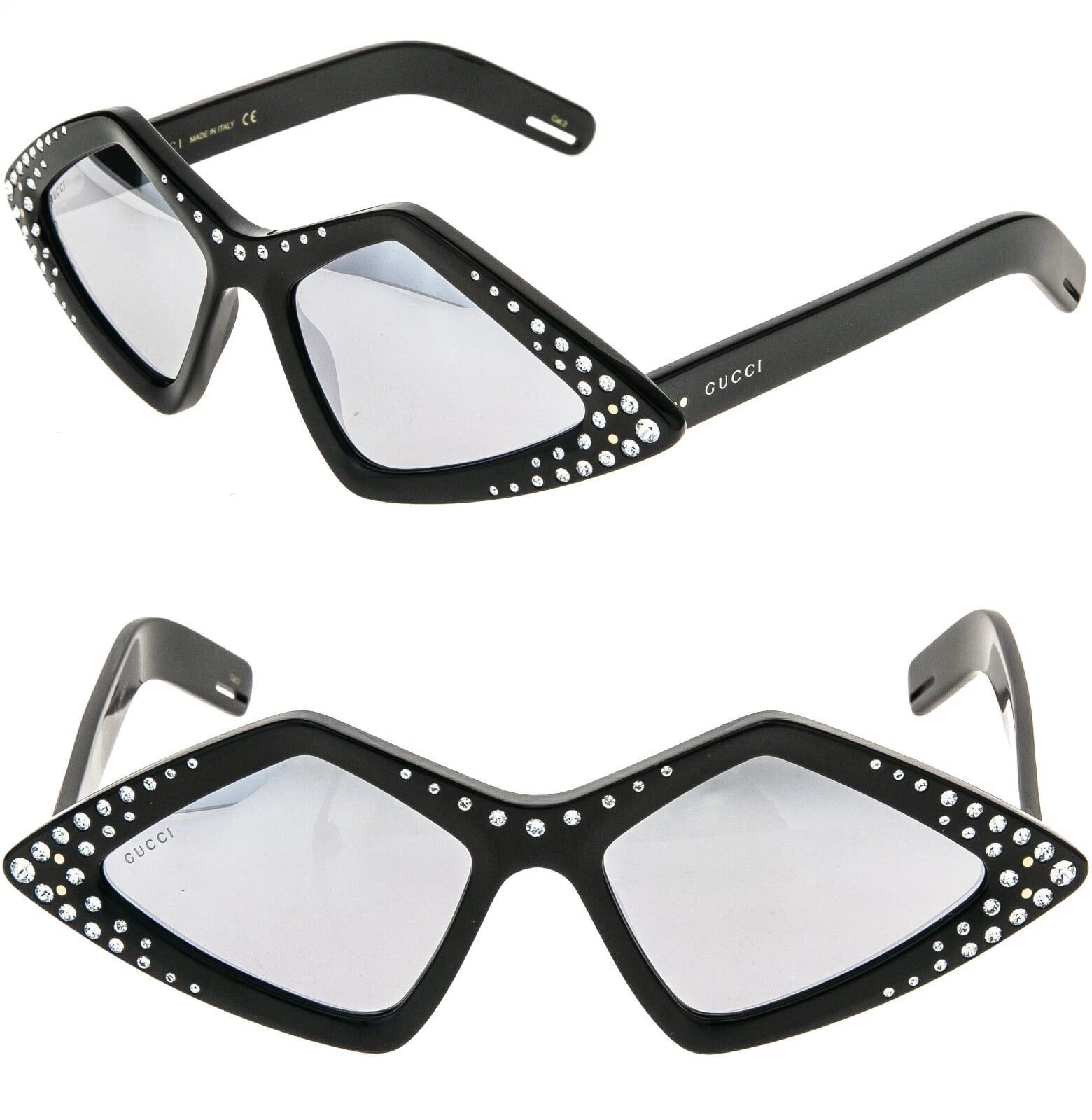 Gucci GUCCI GG0496S Hollywood 0496 Black Fashion Sunglasses 004 Size ONE SIZE - 1 Thumbnail