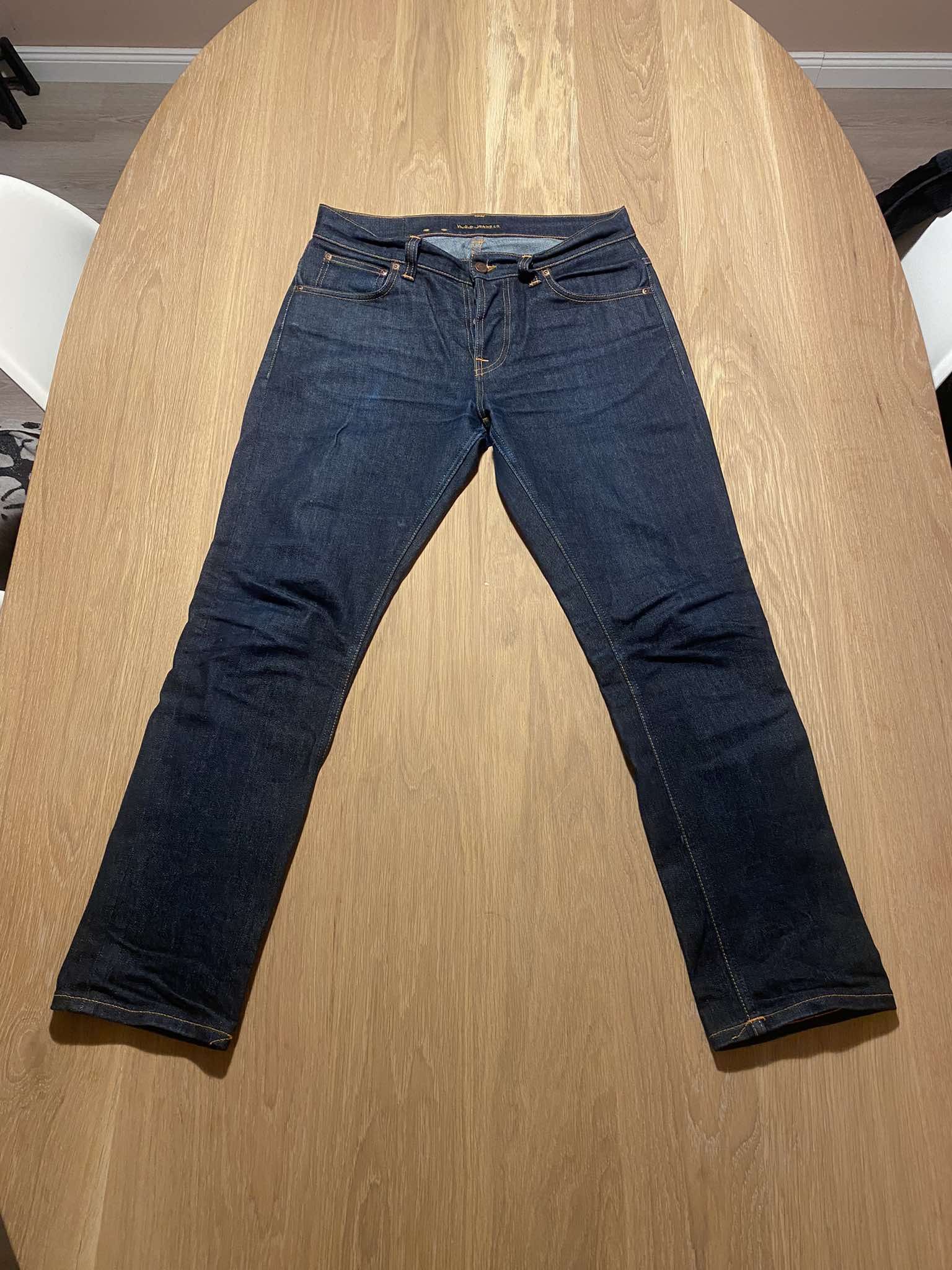 Nudie Jeans Grim Tim Dry True Navy Size US 32 / EU 48 - 1 Thumbnail
