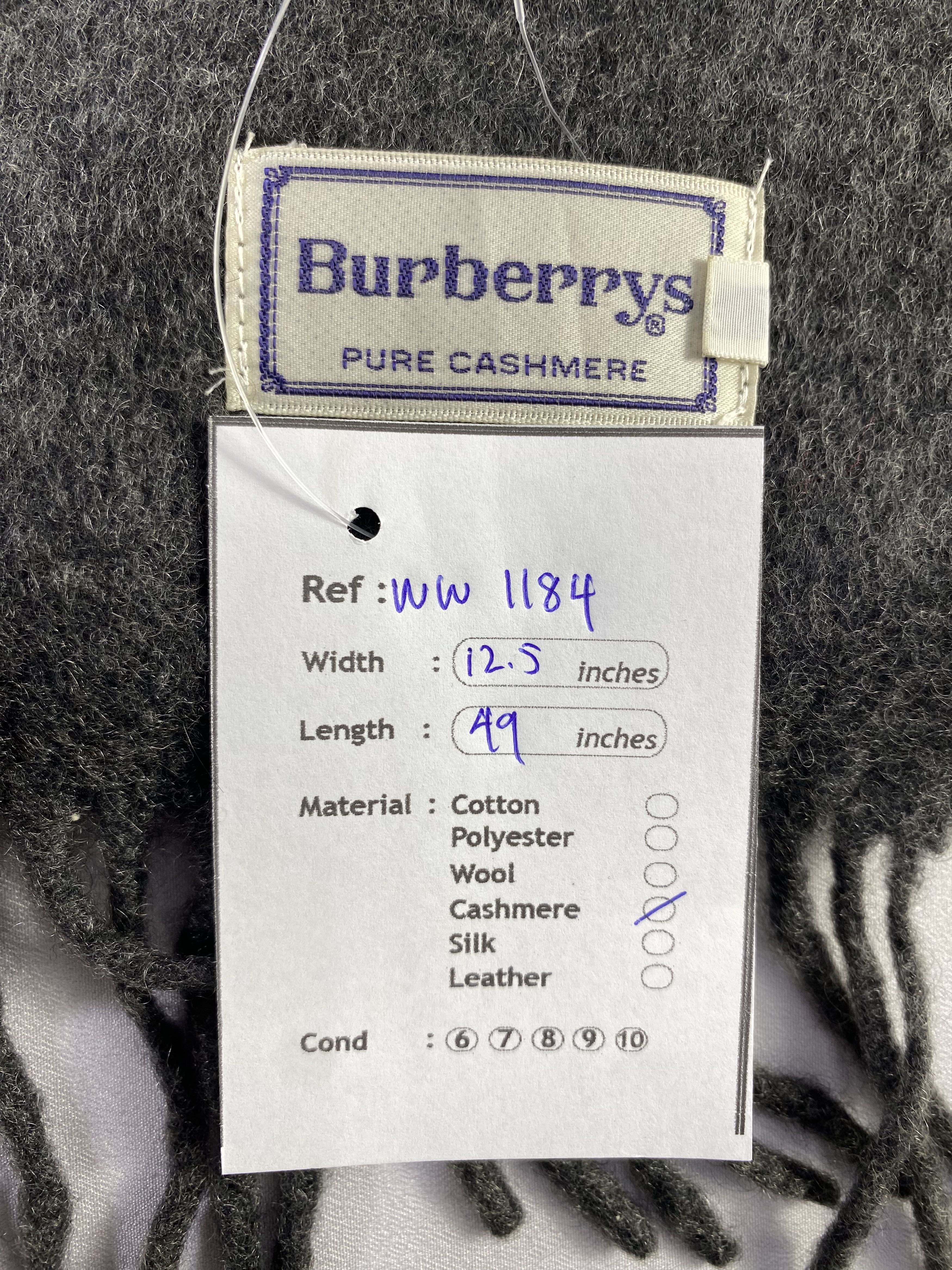 Burberry × Vintage Burberry Scarf / Muffler / Neckwear - WW1184 Size ONE SIZE - 6 Thumbnail