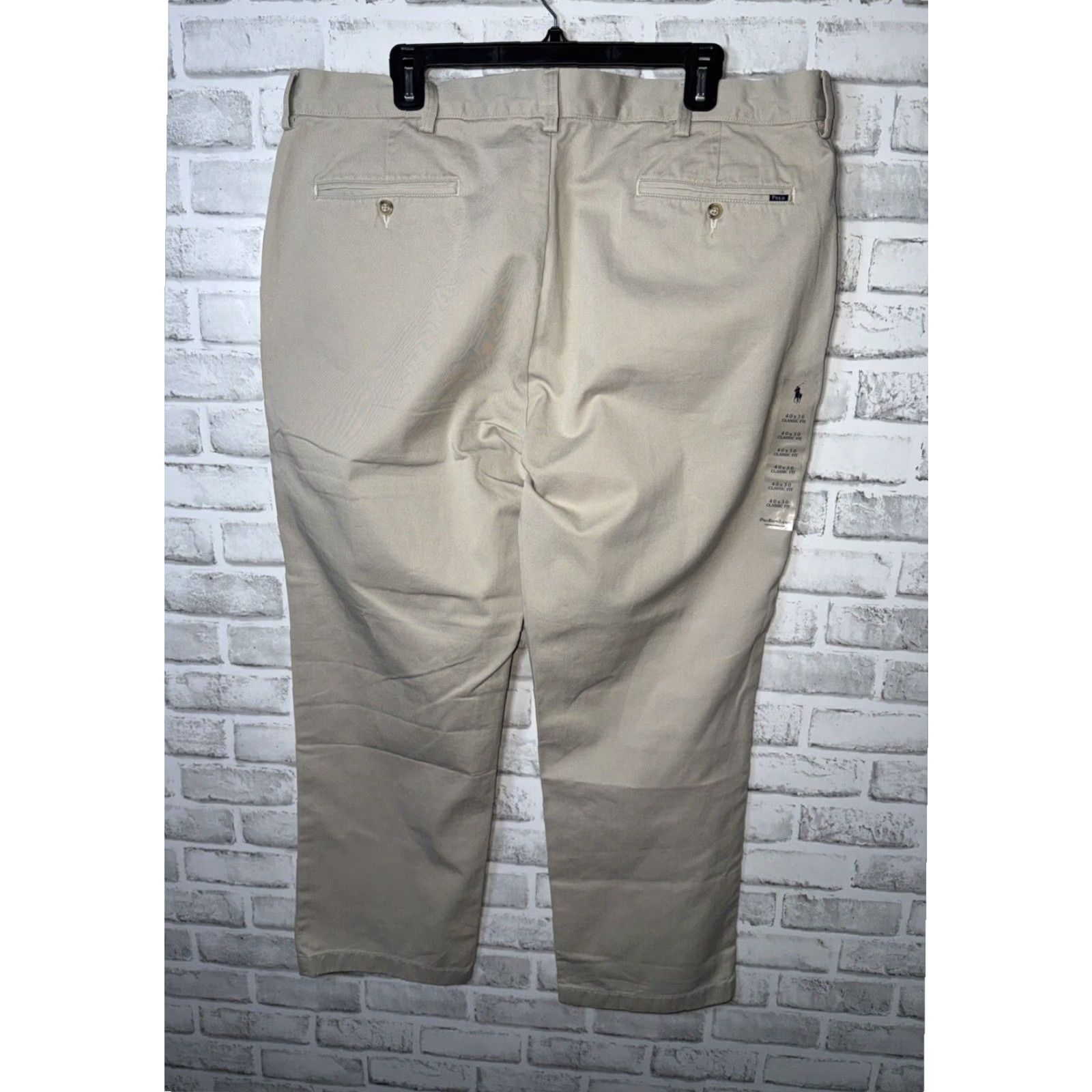 Polo Ralph Lauren Polo Ralph Lauren Classic Fit Khaki Pants Men's 40 X 32 Beige Size US L / EU 52-54 / 3 - 6 Thumbnail