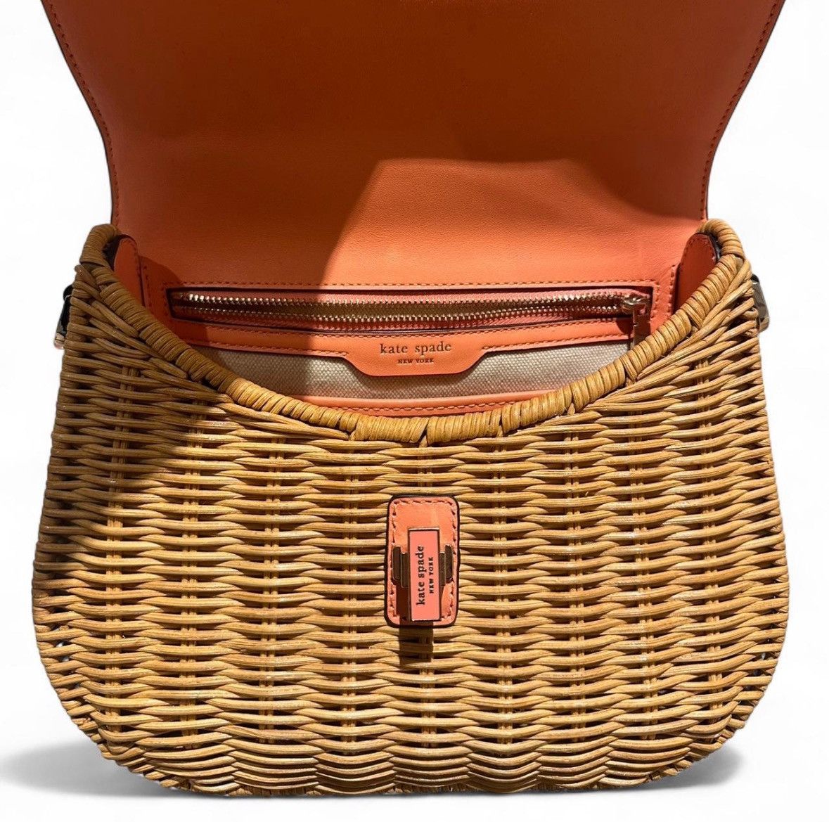 Kate Spade Gracie Wicker Medium Top-handle Bag - Pink Size ONE SIZE - 4 Thumbnail