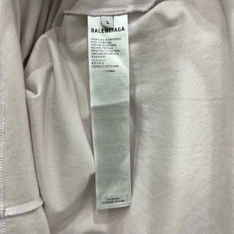 Balenciaga Balenciaga Pale pink masking tape deletions short sleeves Size US S / EU 44-46 / 1 - 4 Thumbnail