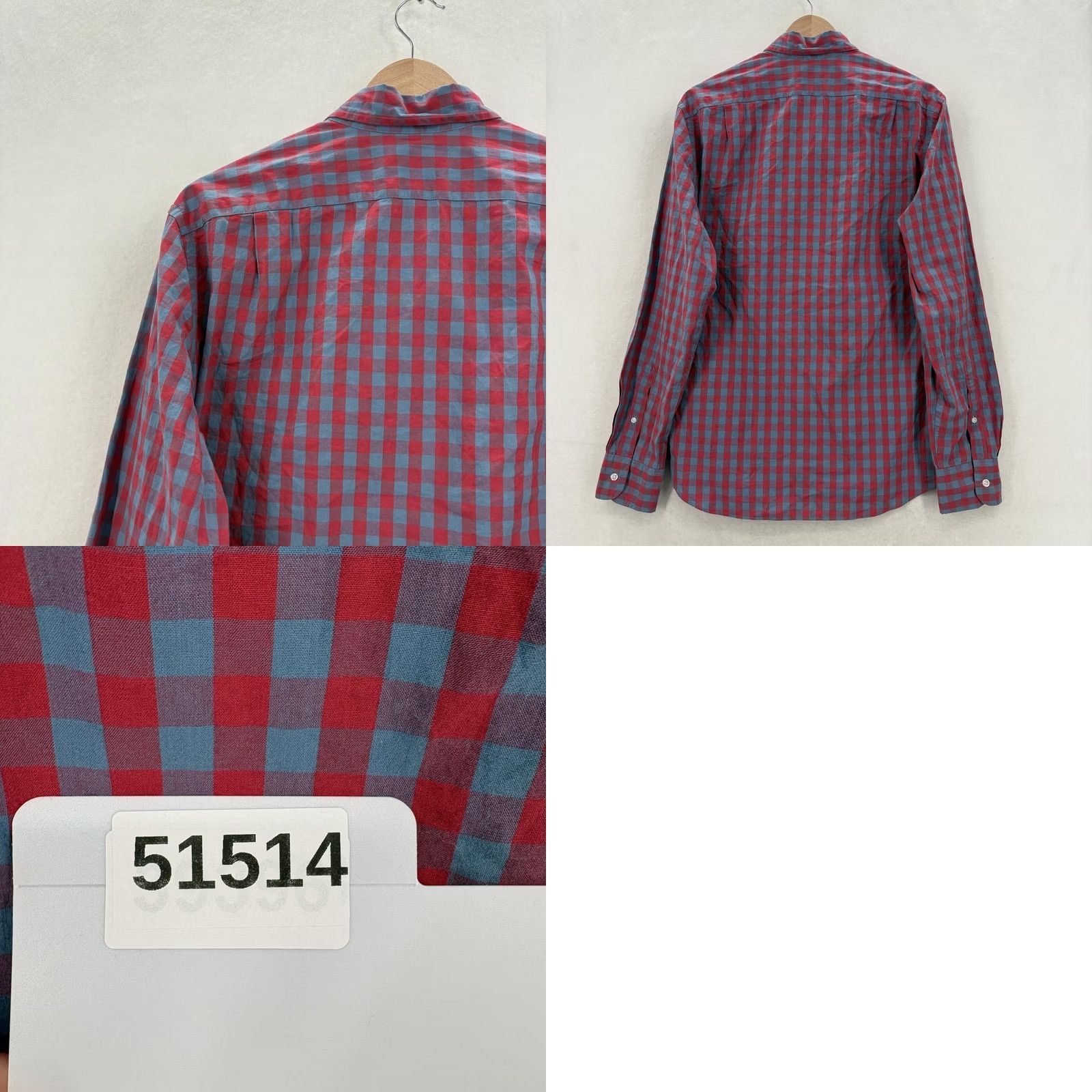 J.Crew J.Crew Shirt Mens M Red Check Long Sleeve Button-Up Slim Stretch Casual Modern Size US M / EU 48-50 / 2 - 9 Thumbnail
