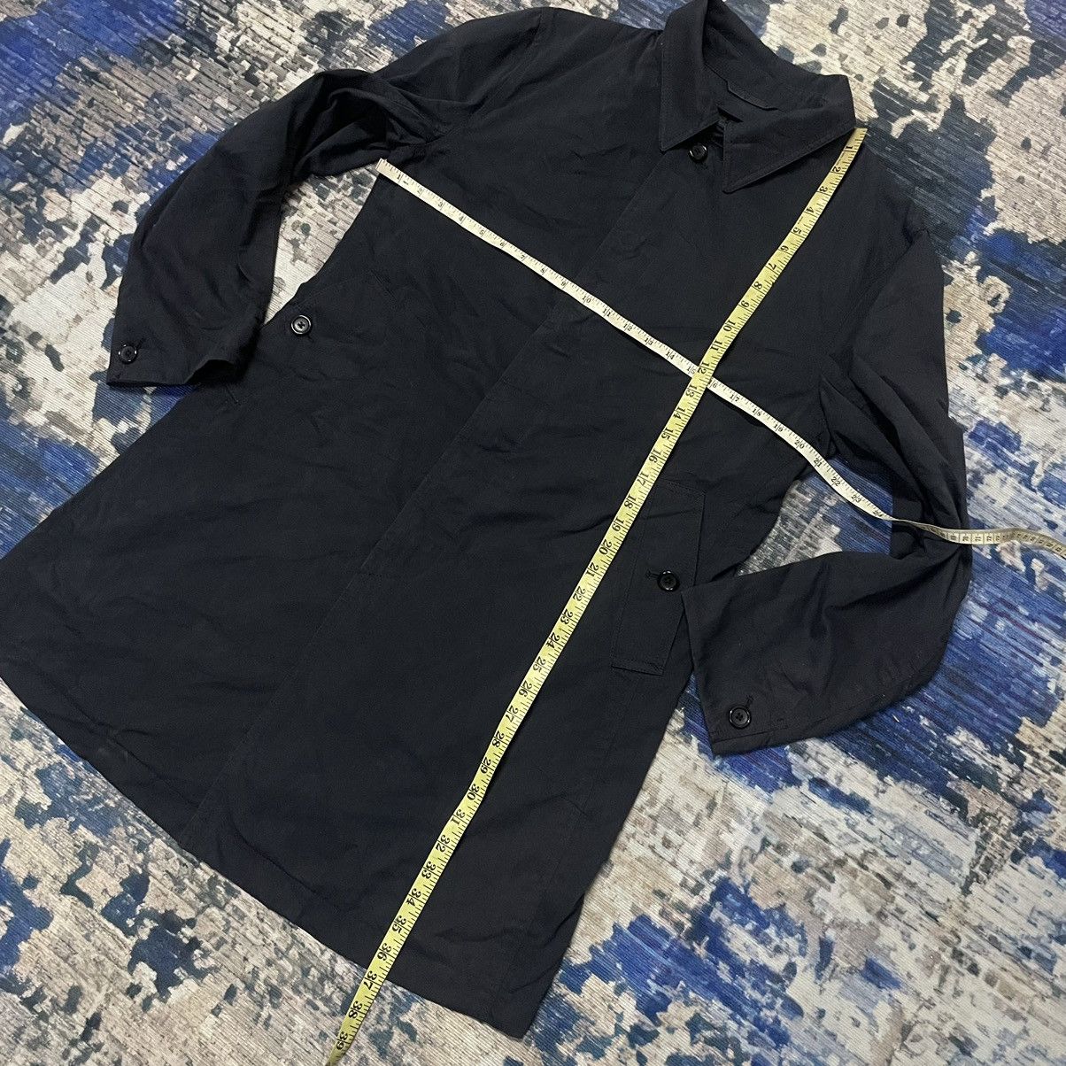 Lacoste Vintage Lacoste Long Coat Button Jacket Black Faded Nice Size US M / EU 48-50 / 2 - 6 Thumbnail