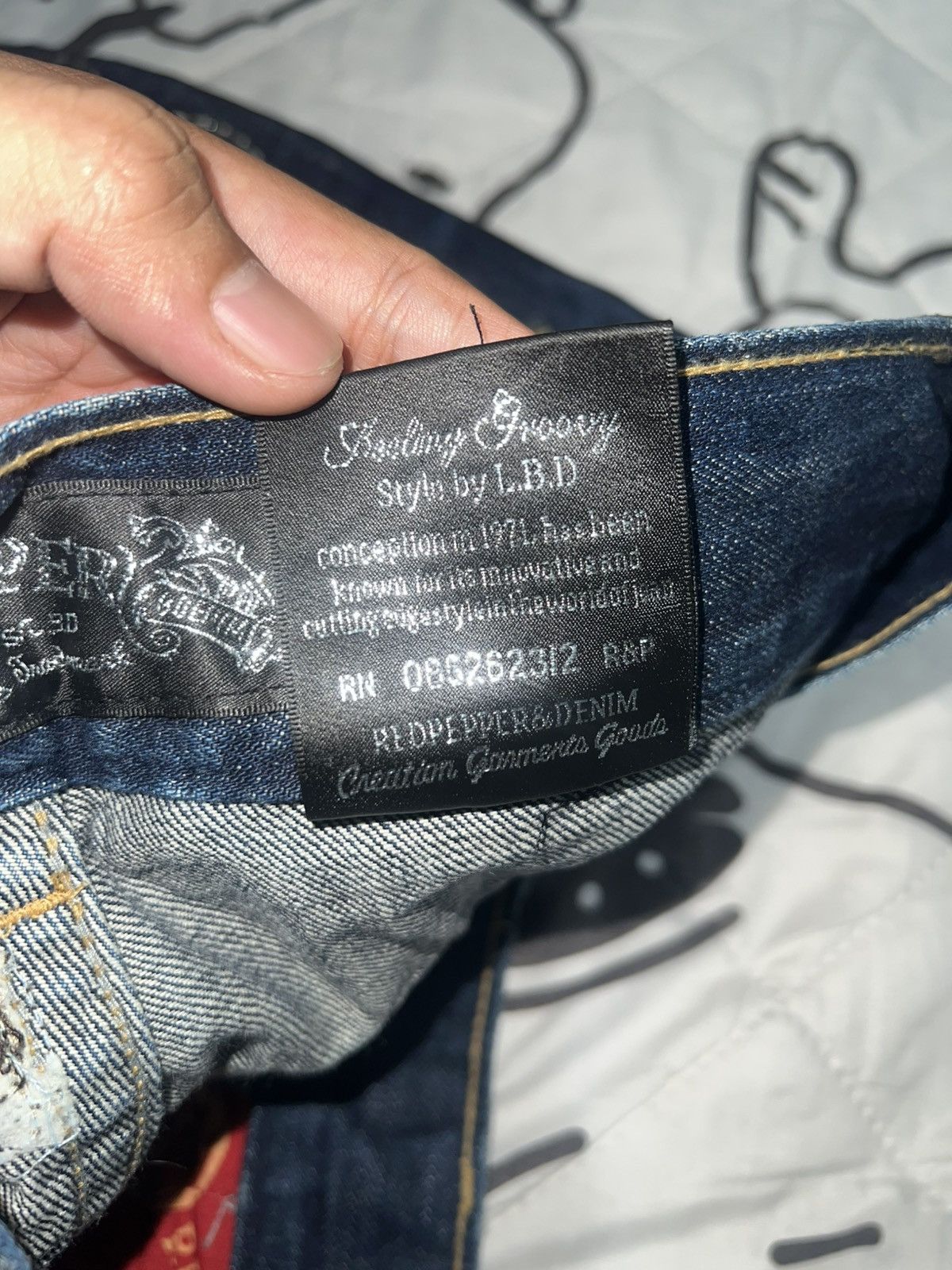 If Six Was Nine 1990s Red Pepper - Distressed Union Jack Flare Jeans Size US 30 / EU 46 - 9 Thumbnail