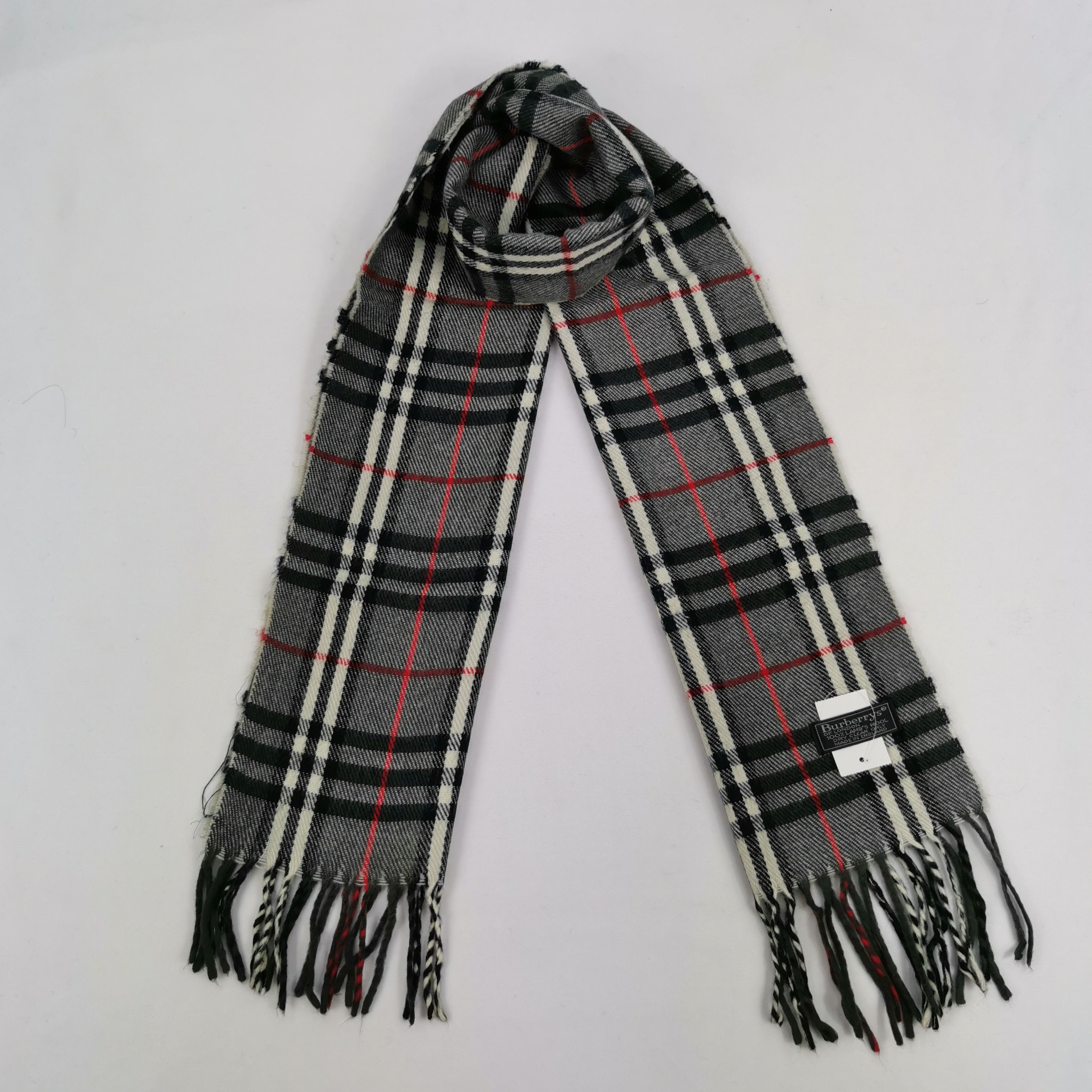 Burberry Vintage Burberry Scarf Muffler Wool Cashmere Scarves Size ONE SIZE - 1 Thumbnail
