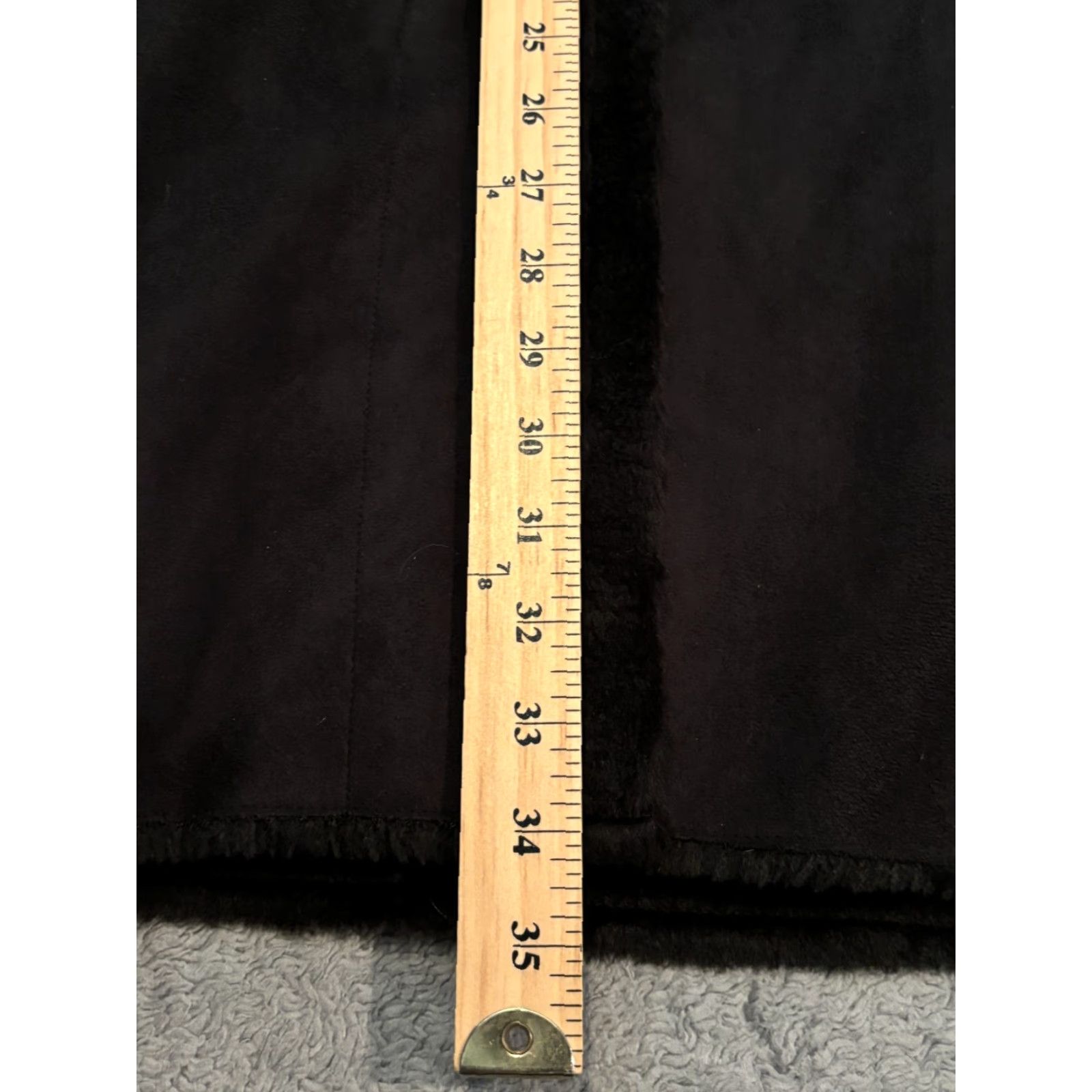 Vintage VINTAGE Chadwicks Coat Womens XL Faux Fur Trim Black Faux Suede Hooded Coat Size XL / US 12-14 / IT 48-50 - 4 Thumbnail