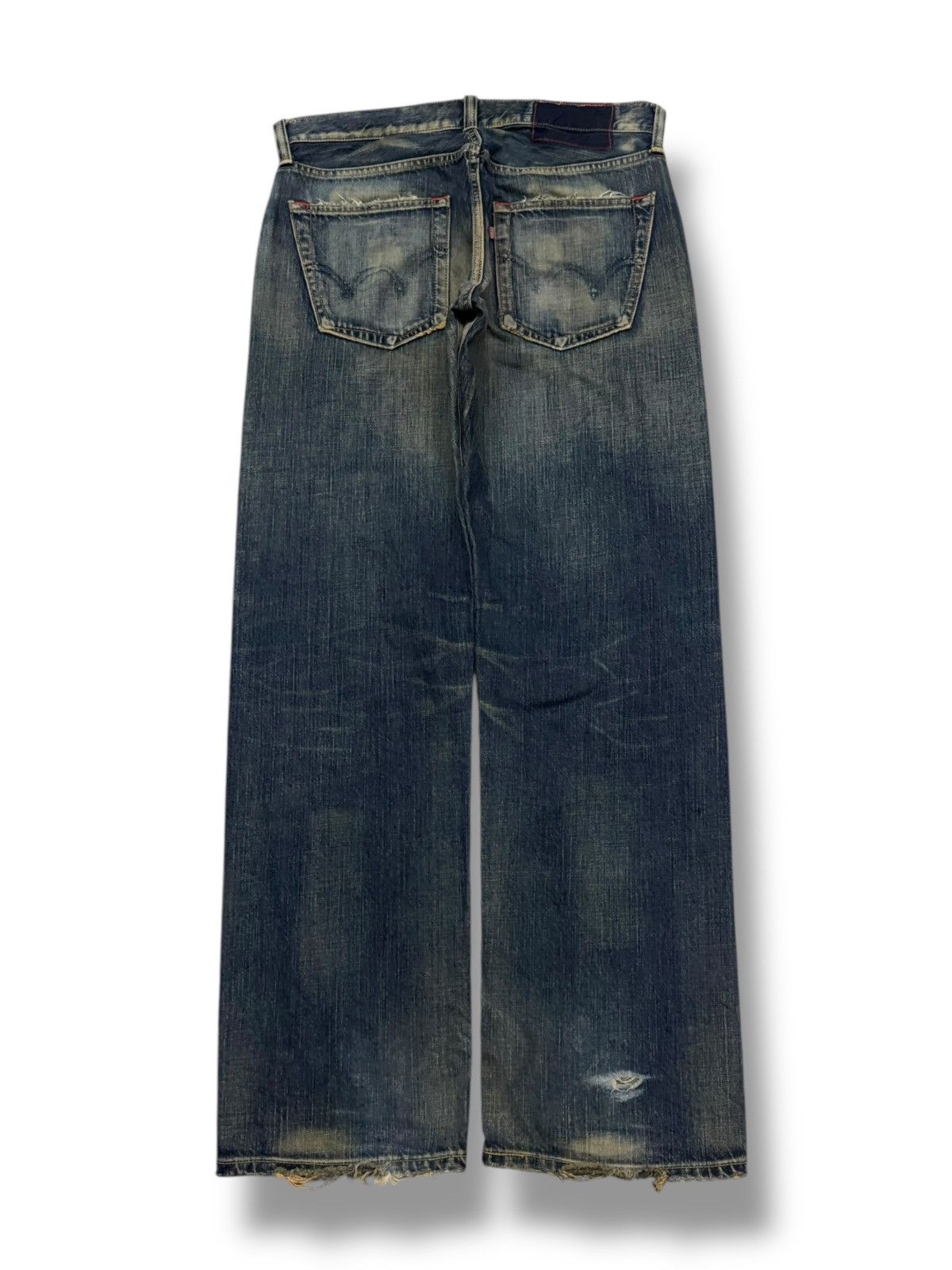 Edwin Vintage 00s Edwin 504 Japan, Vintage Faded Denim Jeans | W34 Size US 34 / EU 50 - 3 Thumbnail