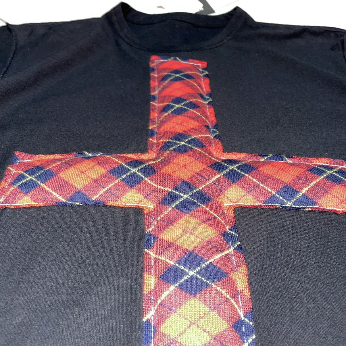Comme des Garcons × Comme des Garcons Black × Comme des Garcons SHIRT Comme Des Garçons AD2012 padded cross T-shirt plaid Size US XL / EU 56 / 4 - 6 Thumbnail