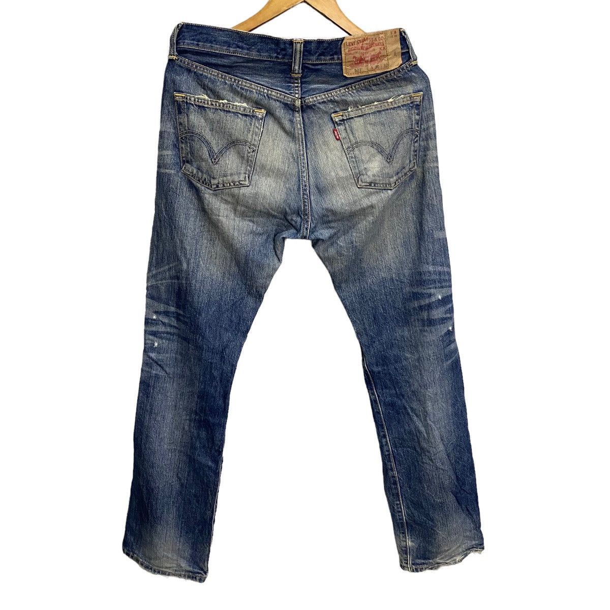 Levi's Levis 501 Kurt Cobain distressed denim Size US 30 / EU 46 - 14 Thumbnail