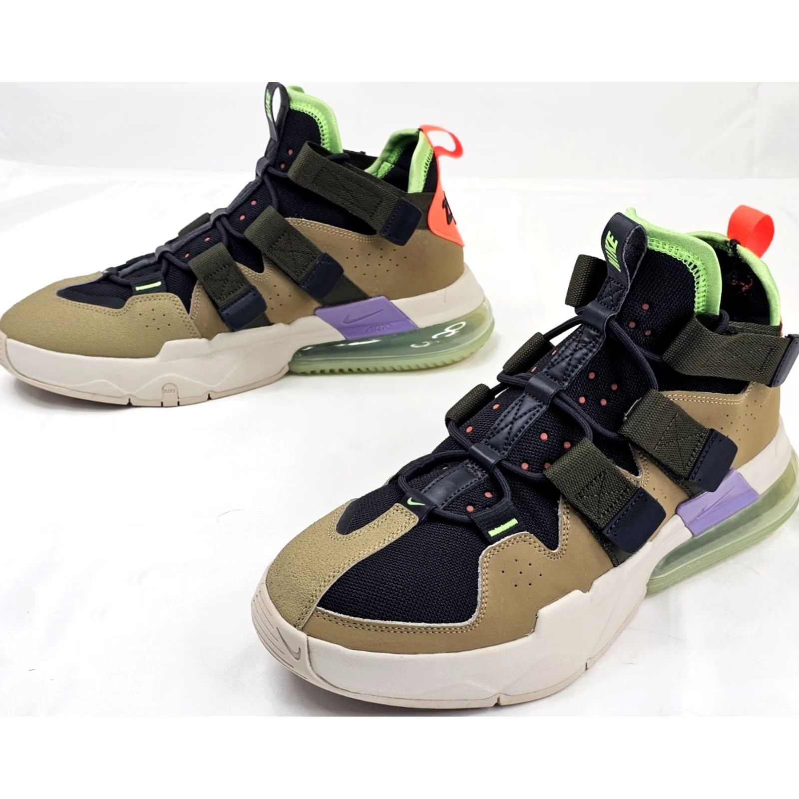 Nike Nike Air Edge 270 Athletic Trainer Shoe Men 12.5 Olive Green Black Mid Top EUC Size US L / EU 52-54 / 3 - 7 Thumbnail