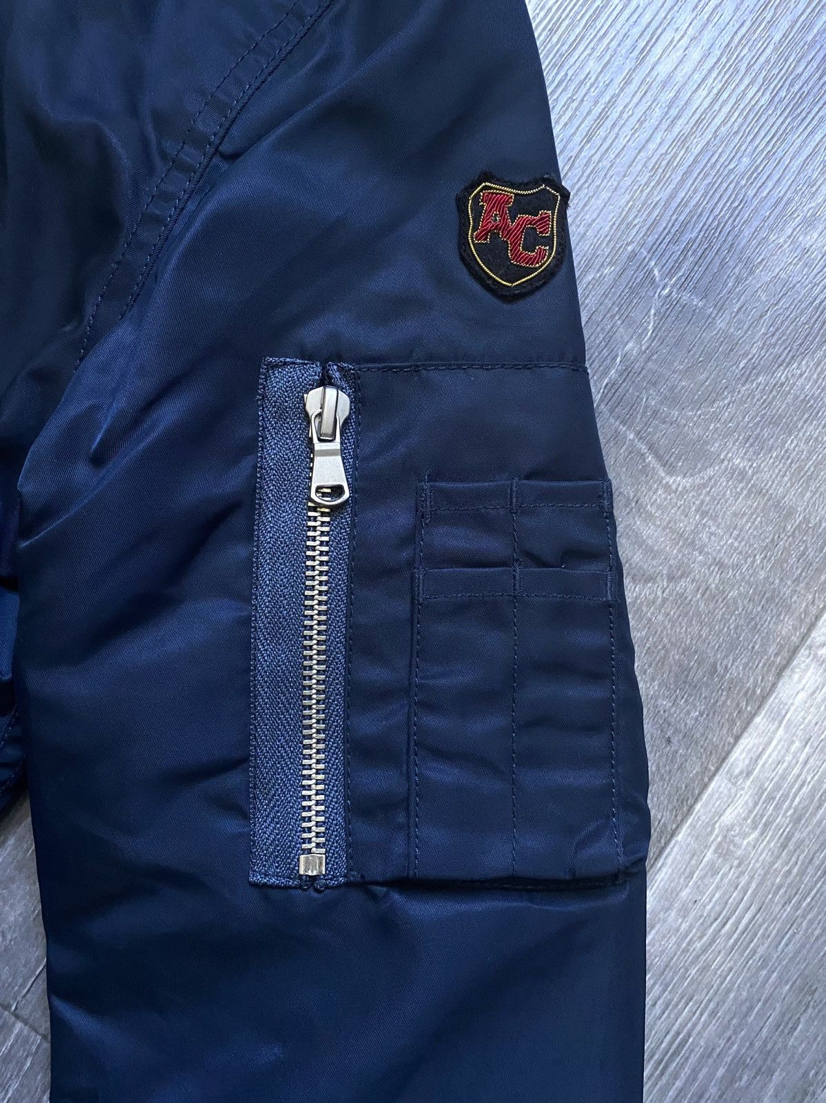 Schott Schott Bros. Inc. MA-1 American College Navy Bomber Jacket Size S / US 4 / IT 40 - 8 Thumbnail