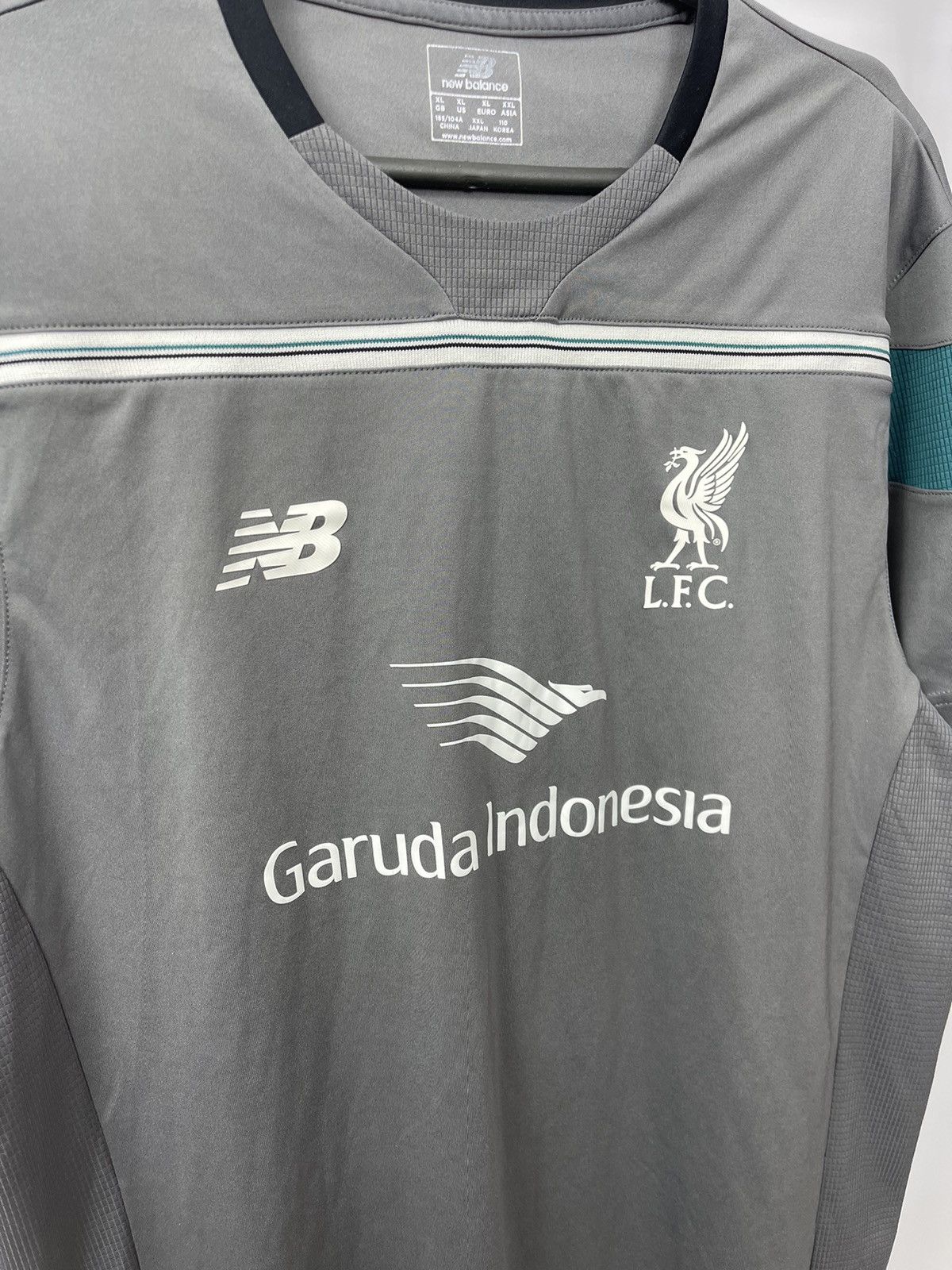 New Balance Liverpool FC Training Shirt Grey Size XL Garuda New Balance Size US XL / EU 56 / 4 - 4 Thumbnail