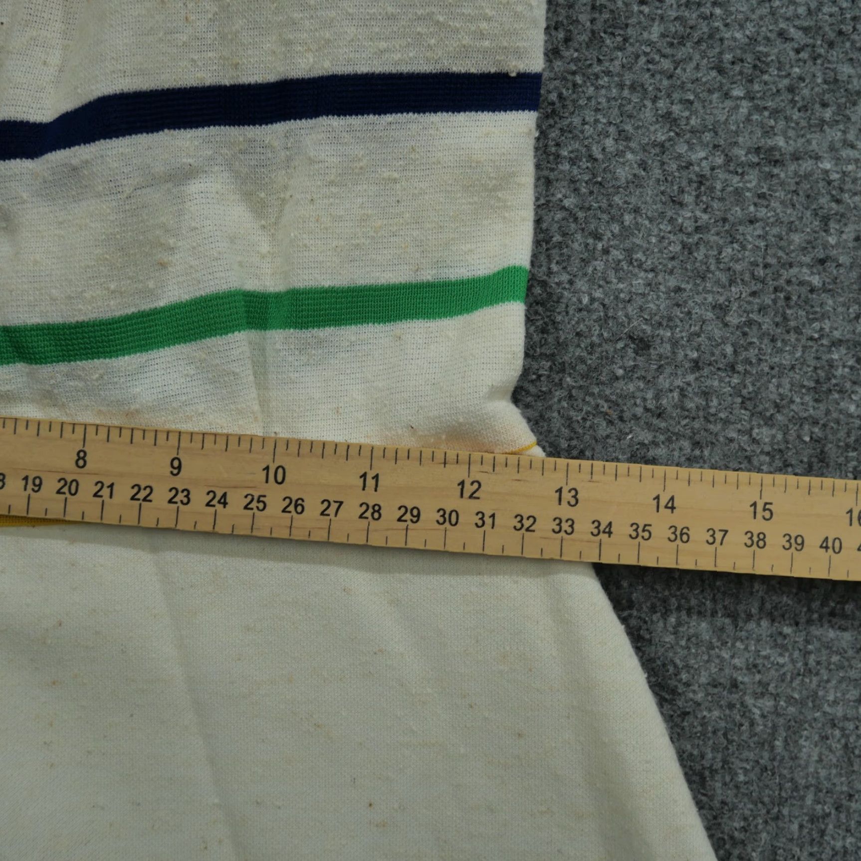 Vintage VINTAGE Julie Miller Dress Womens M Tan Striped 70s 80s Knee Length Outfit Theme 80s Womens Size M / US 6-8 / IT 42-44 - 7 Thumbnail