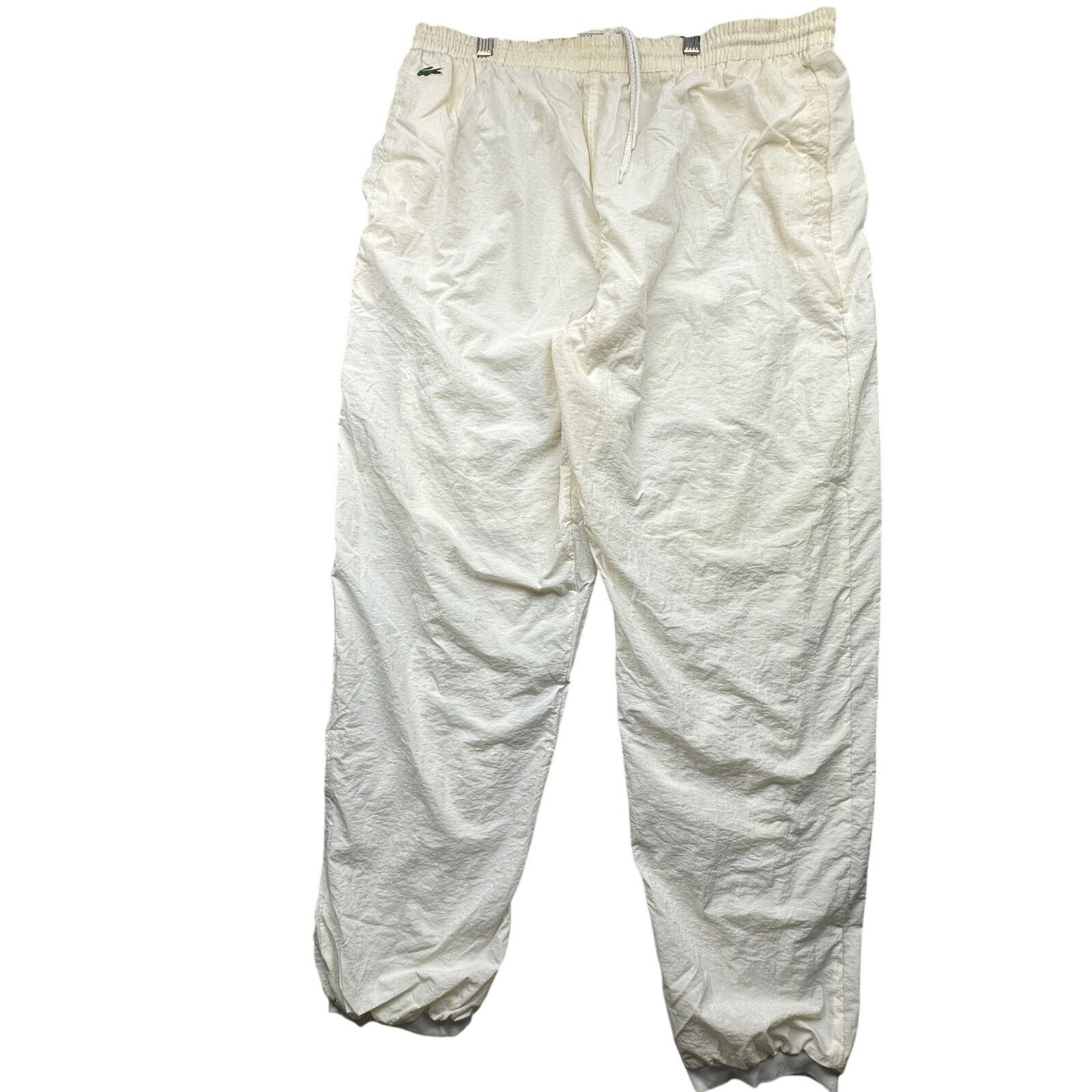 Lacoste Vintage 90s Lacoste Windbreaker Pants Men Large Jogger White Size US 36 / EU 52 - 1 Thumbnail