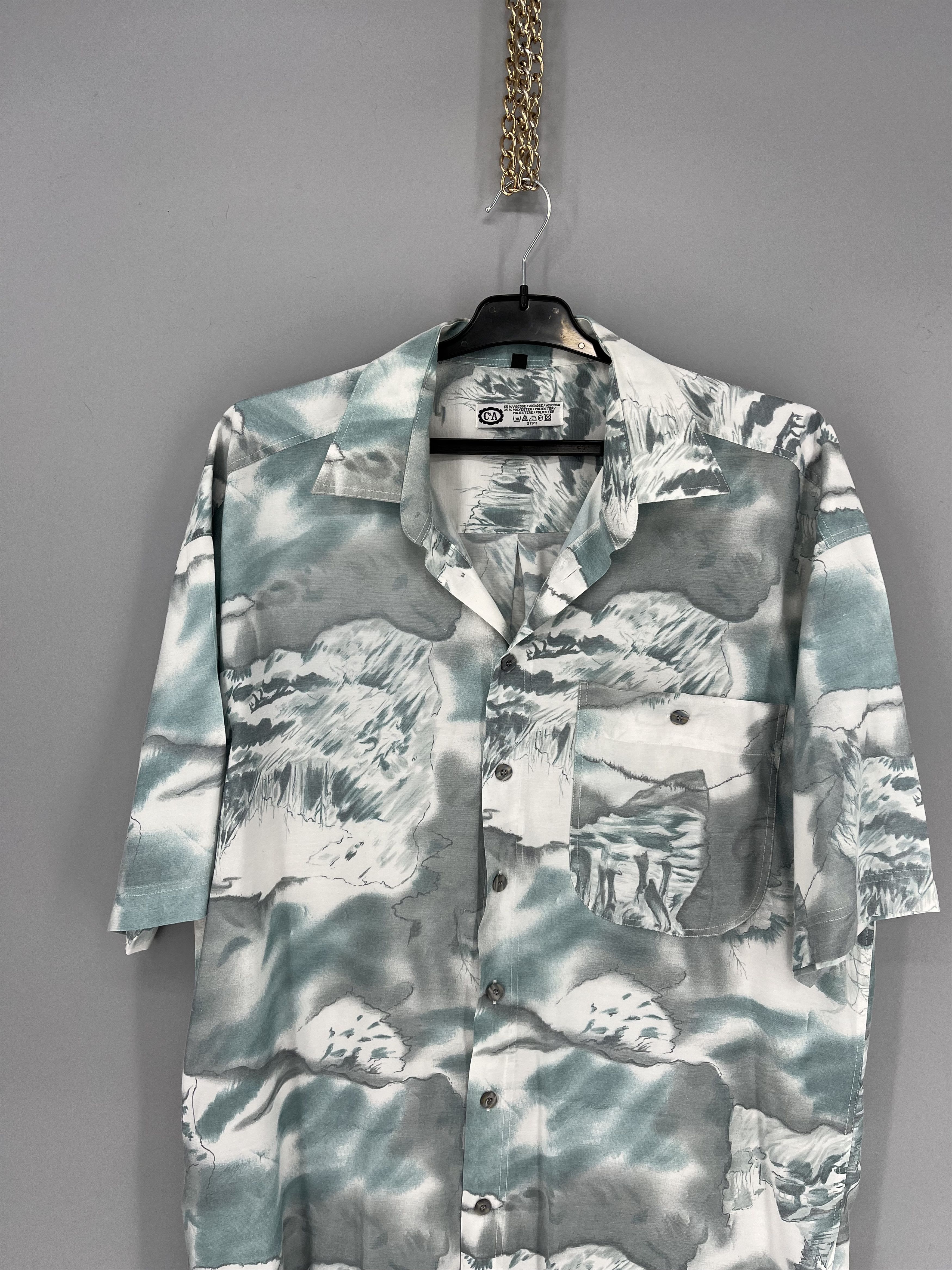 Vintage Vintage Art Streetwear Hawaiian Travis Scott style Size US L / EU 52-54 / 3 - 6 Thumbnail
