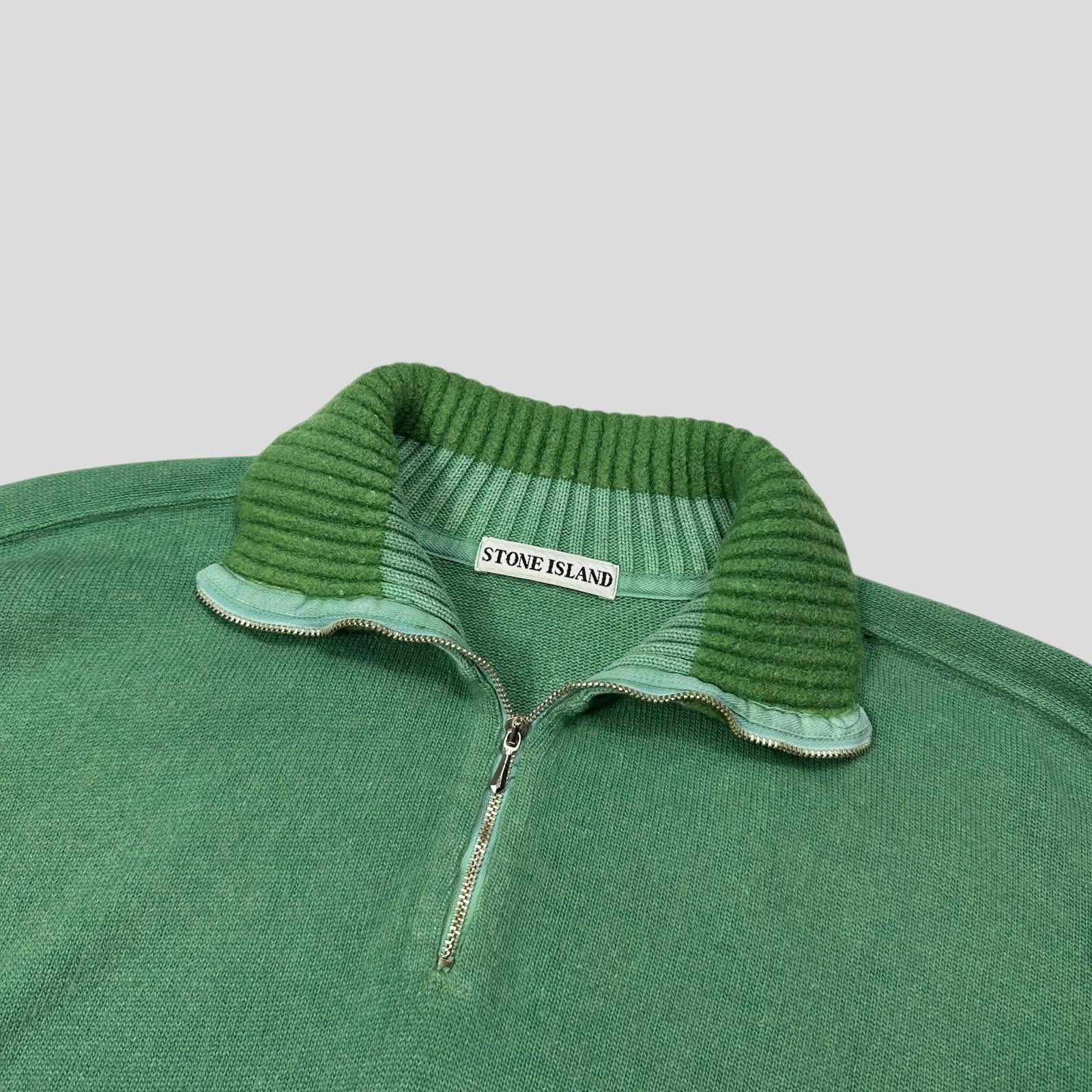 Stone Island Stone Island 1988 Thick 1/4 Zip Two-tone Pullover Knit - L Size US L / EU 52-54 / 3 - 2 Thumbnail
