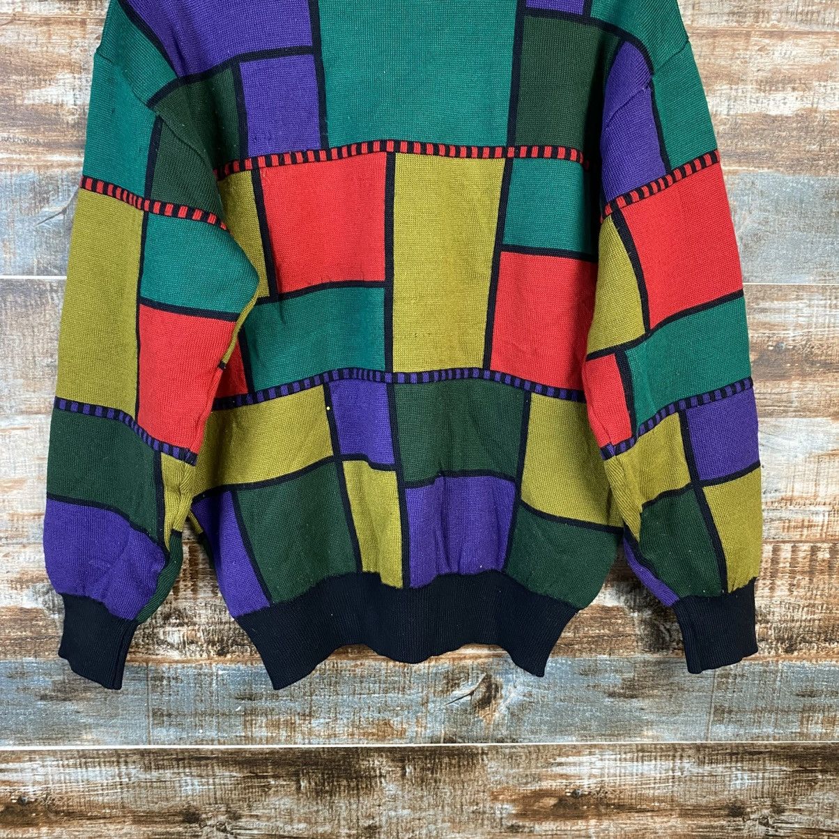 Japanese Brand DL Viesten made in japan checkered Multicolor Knitwear #C869 Size US M / EU 48-50 / 2 - 15 Thumbnail